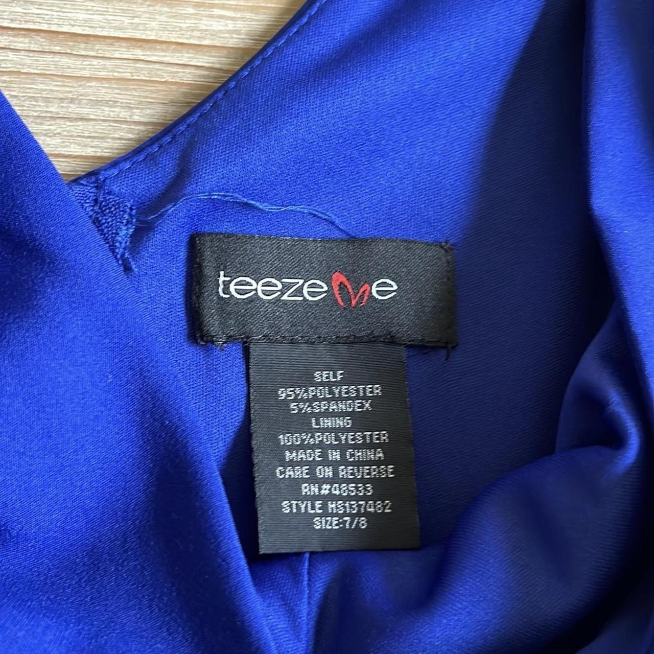 Macy's Women's Blue Dress | Depop