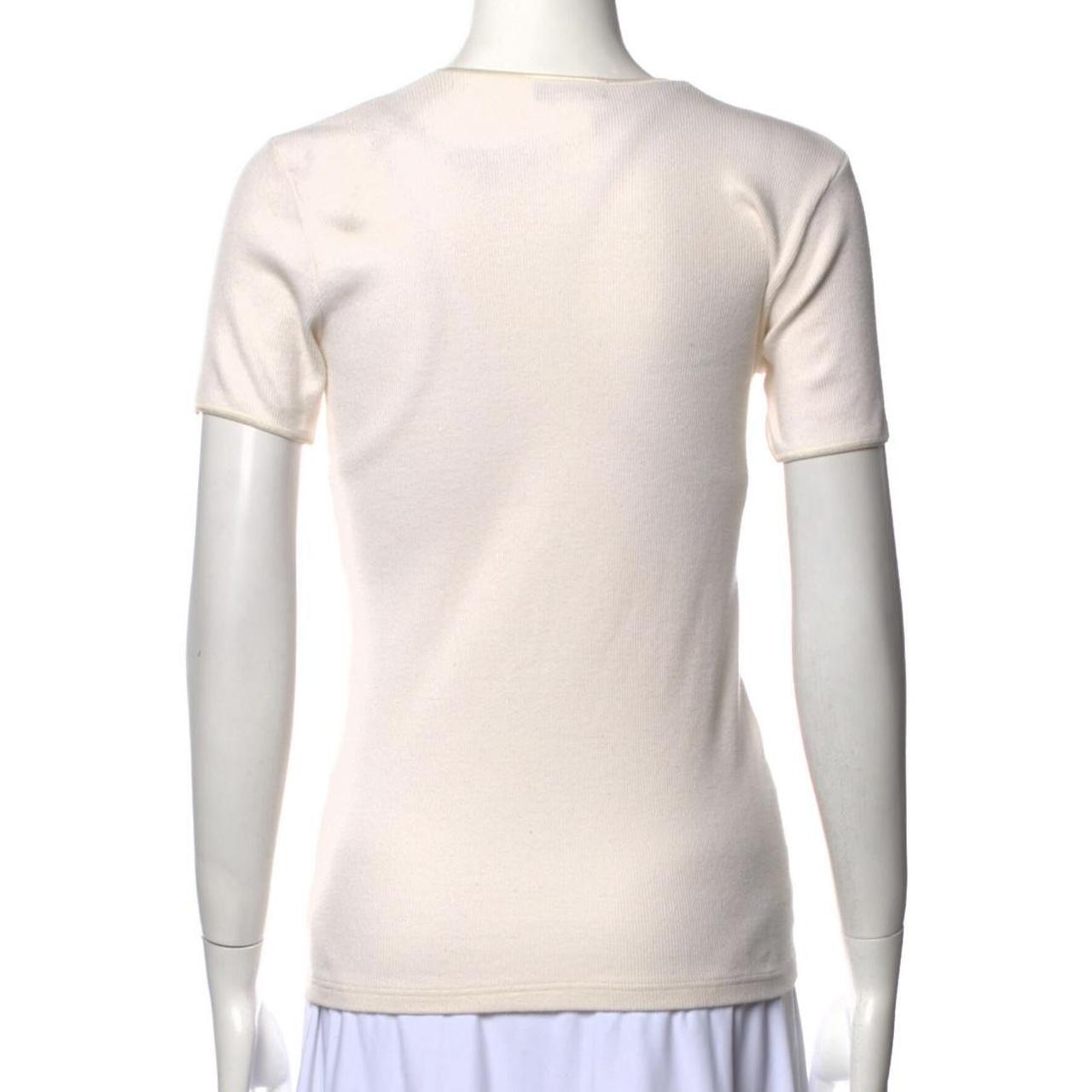 Donna Karan Women's Cream T-shirt (3)
