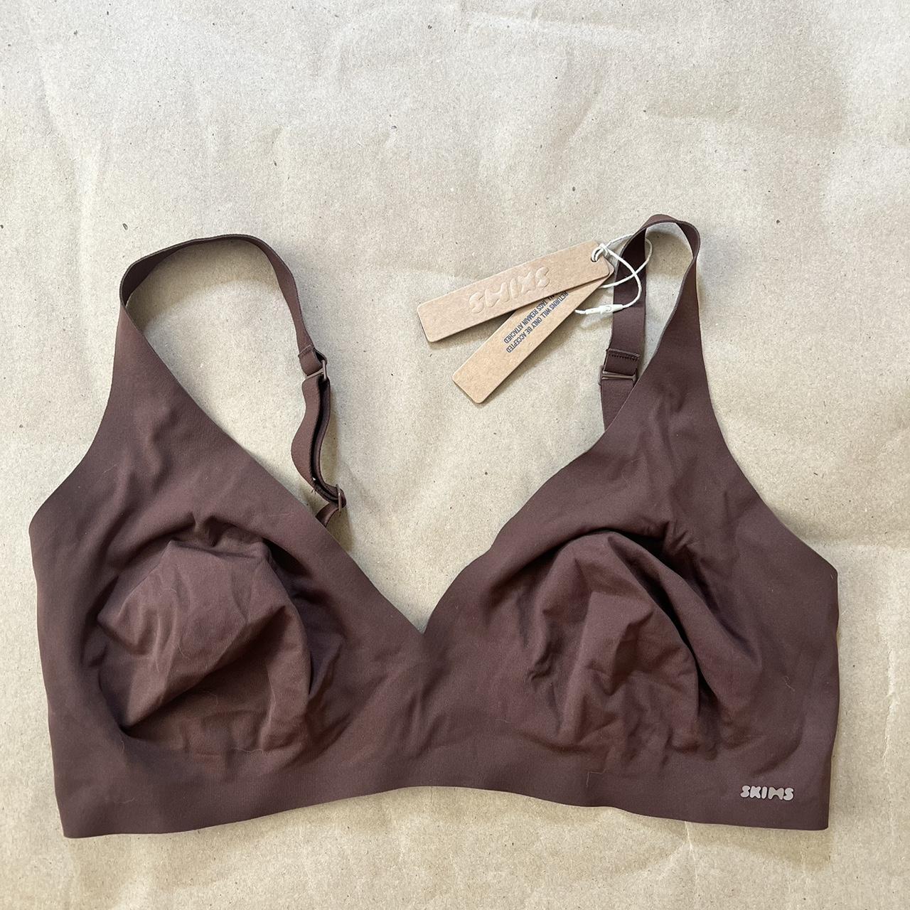 NAKED PLUNGE BRALETTE | CLAY