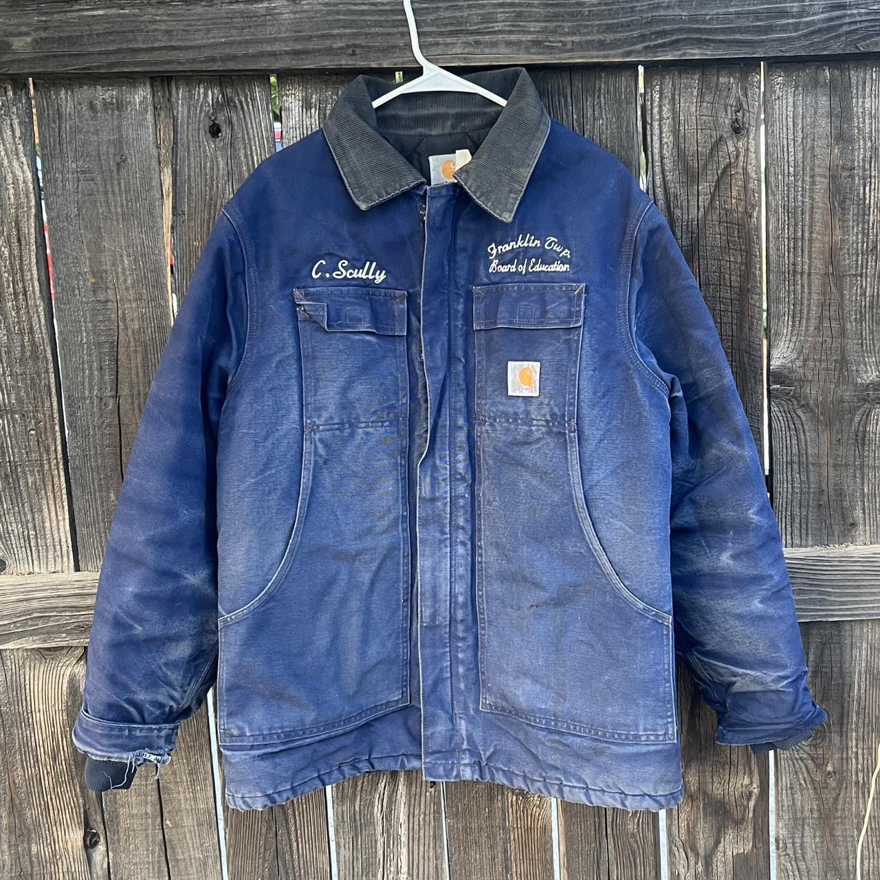 90s Carhartt Denim Chore Coat 