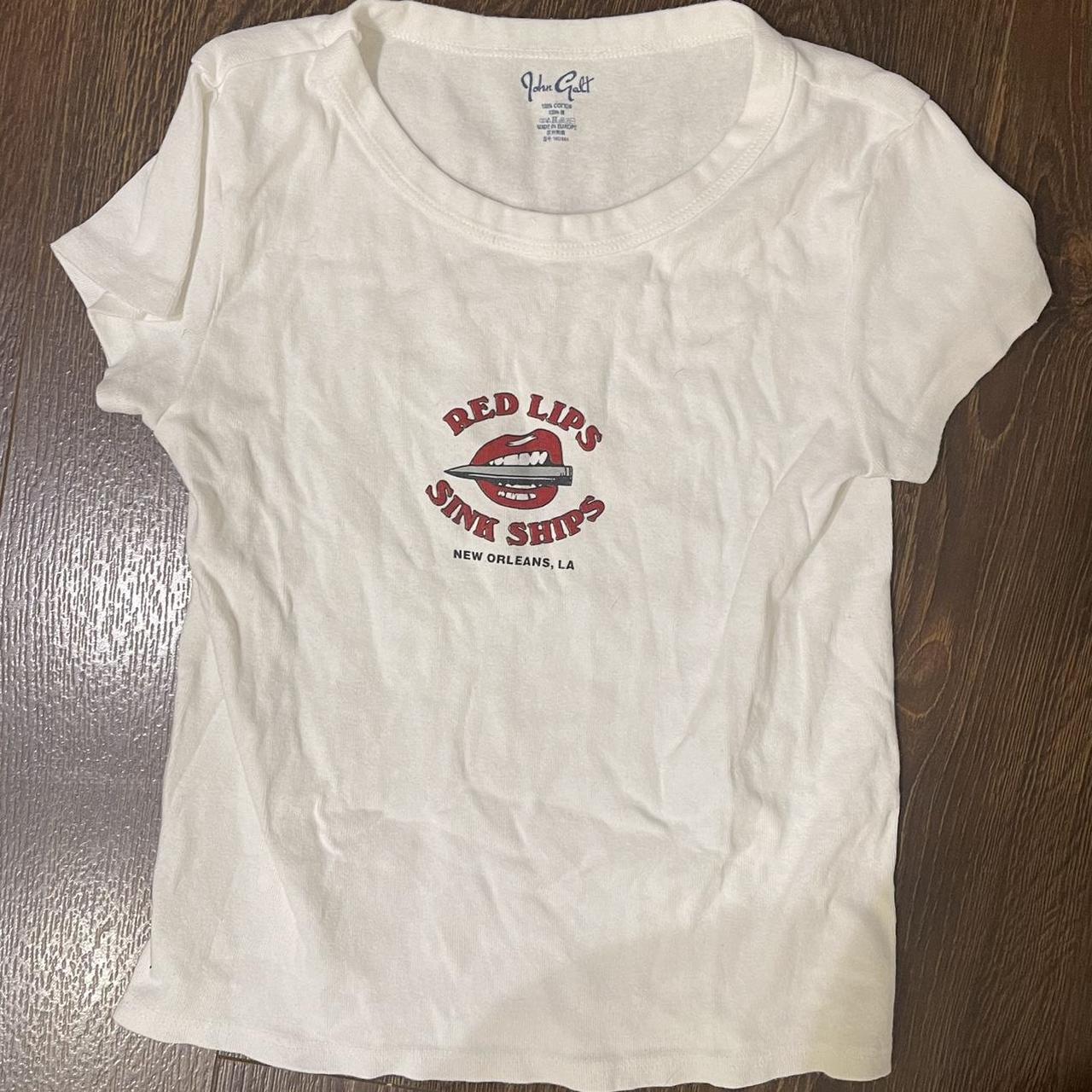 Brandy Melville / John Galt Shirt, One Size Fits All - Depop