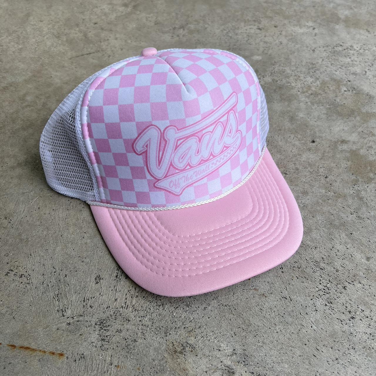 Trucker Cap Pink Vans Cap Checkered Pink Vans Hat Brand Vans One