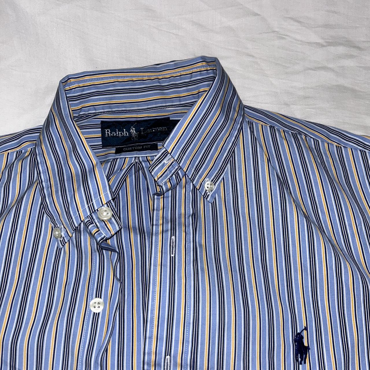 S Polo Ralph Lauren striped button down shirt - Depop