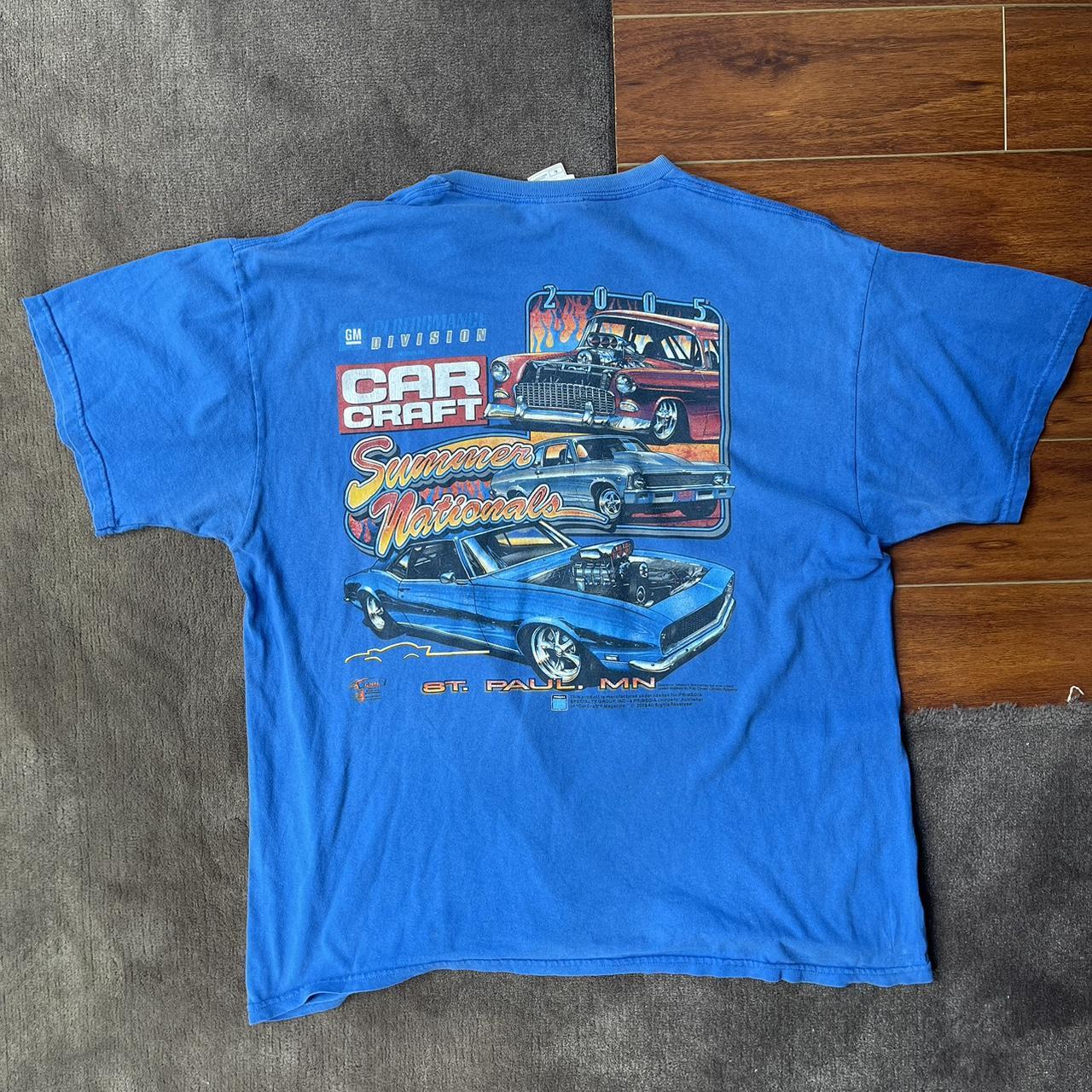 Vintage Race Car Shirt 2005. Fits More Like An L - Depop