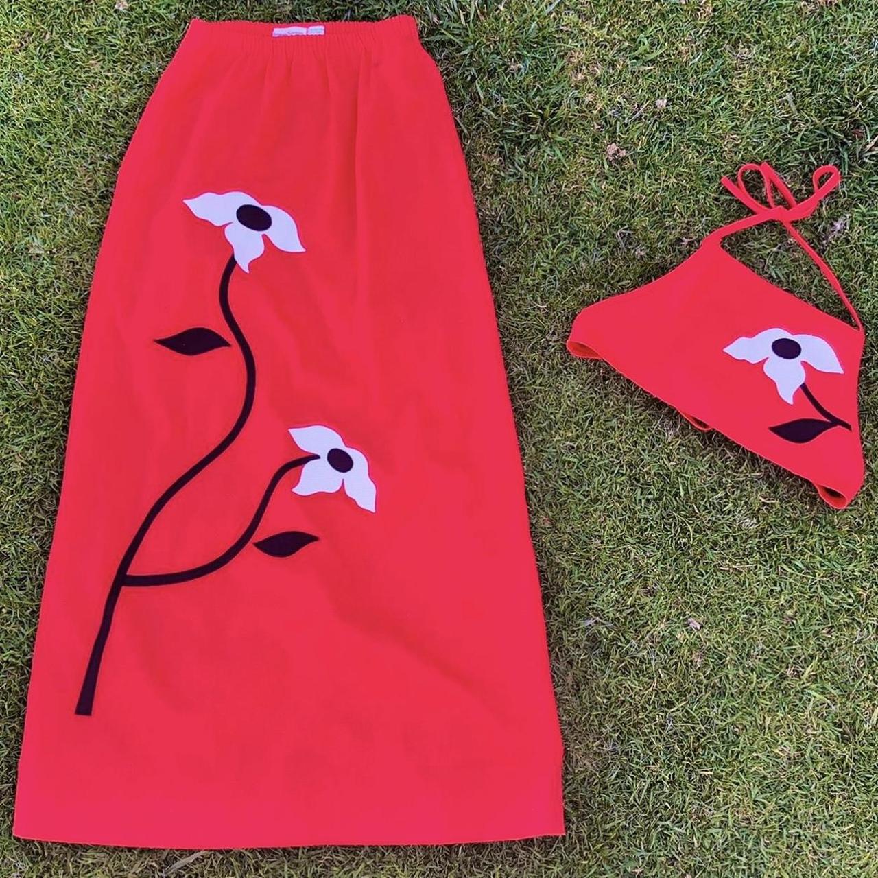 Florence Women's Dress - Red - XS – Message befor… - image 1