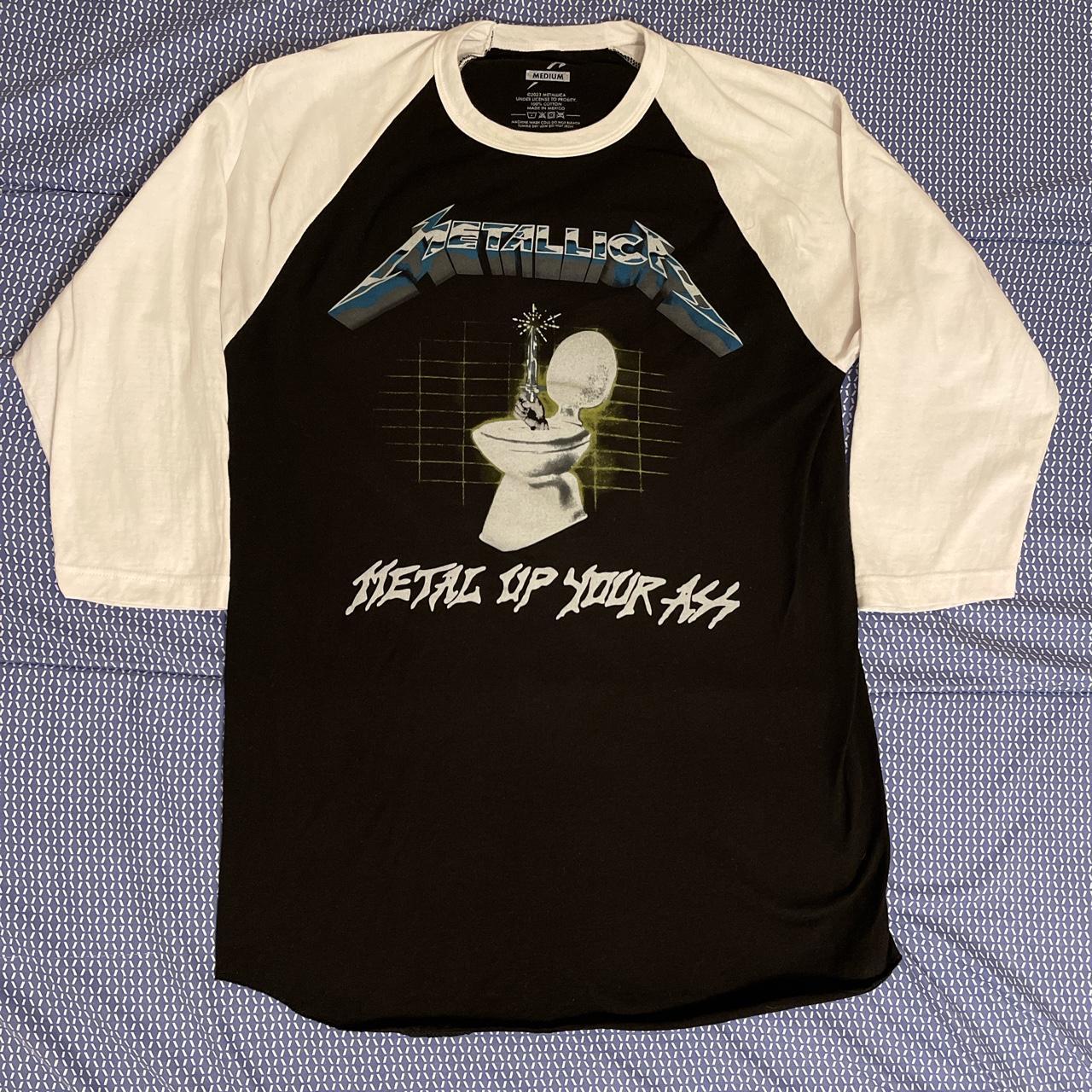 Metallica Metal Up Your Ass CUSTOM Baseball Jersey -   Worldwide Shipping