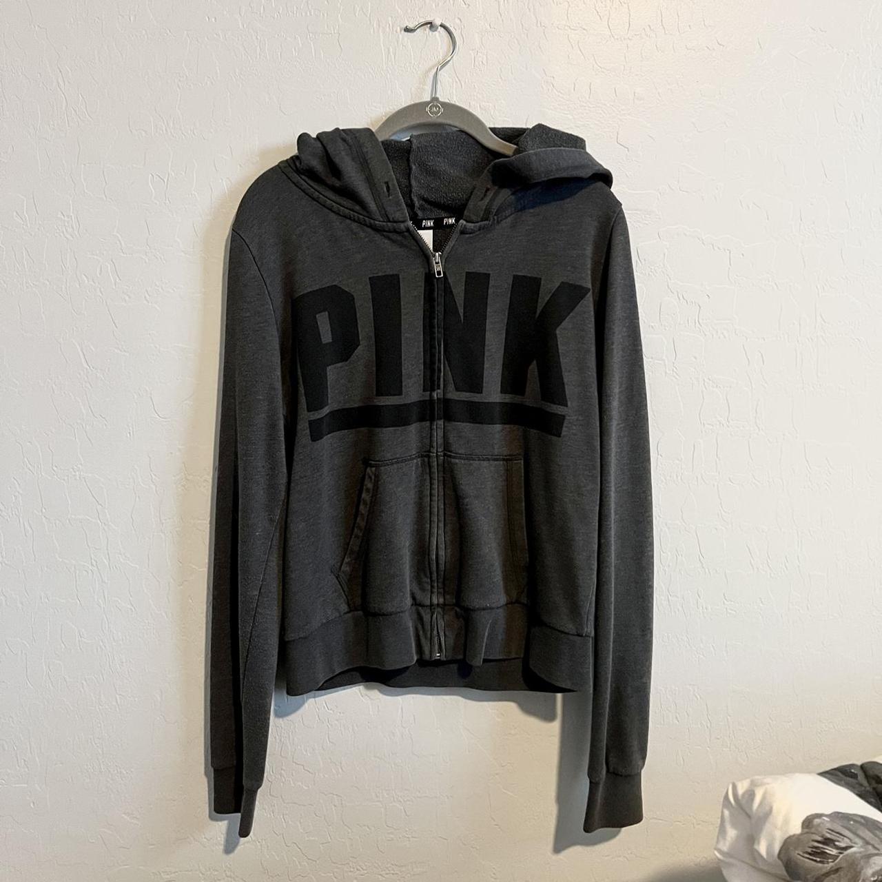 Victoria's Secret Women's Grey Hoodie | Depop