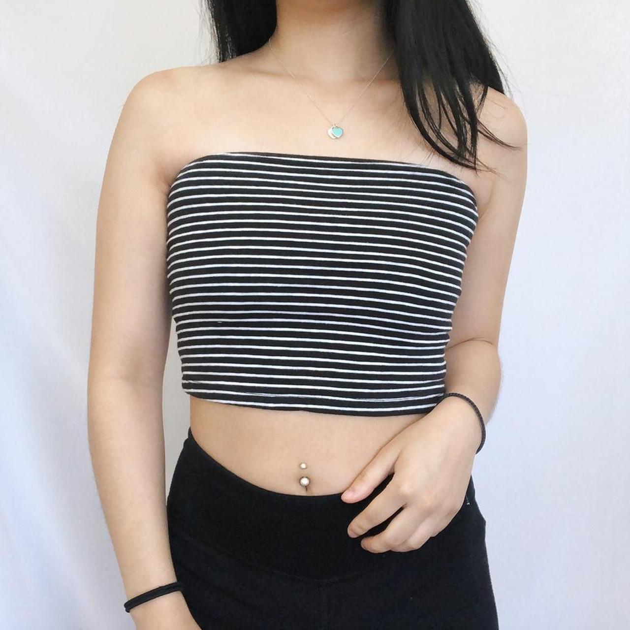 Hollister black hot sale tube top