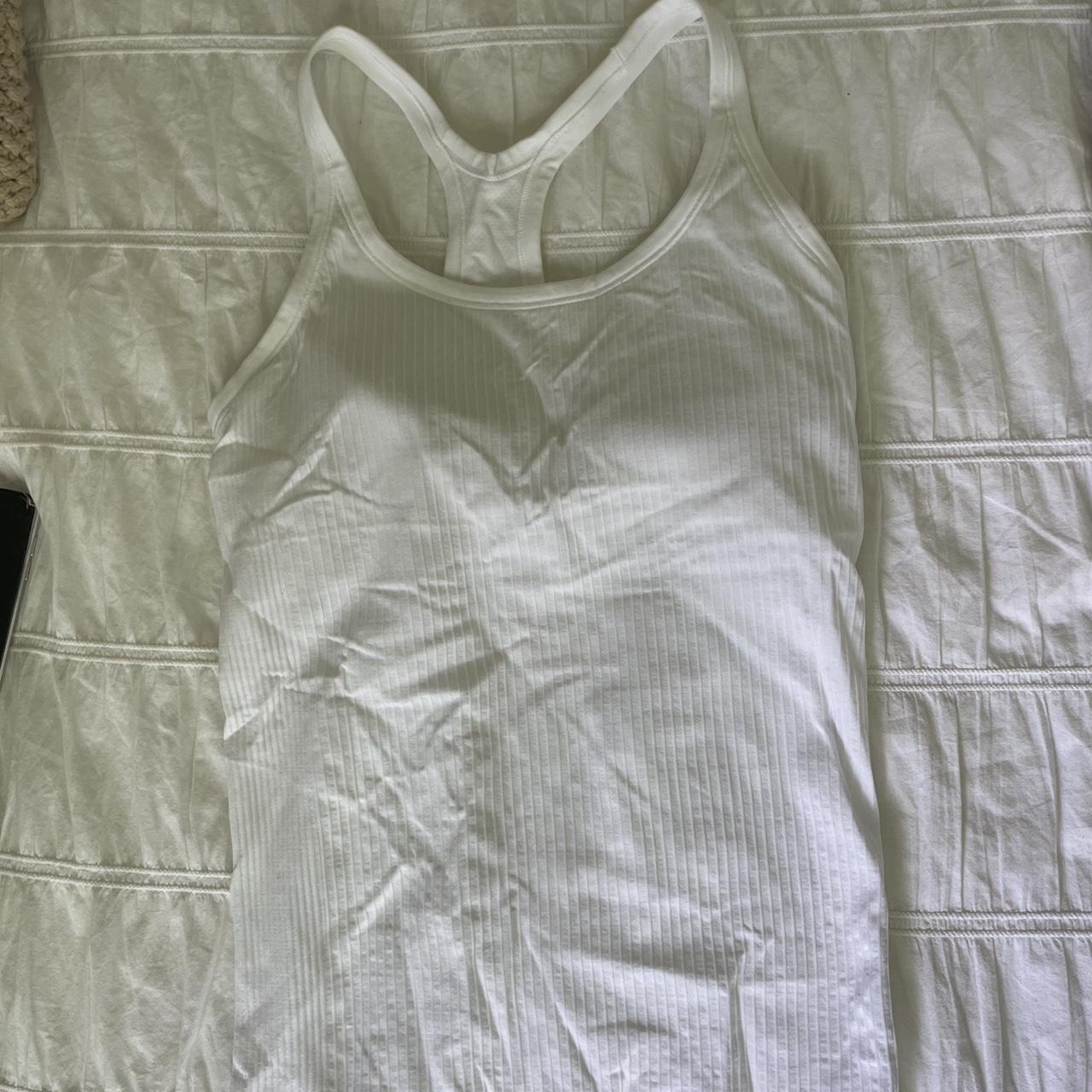 Lululemon ebb to street tank White Size 6 - Depop