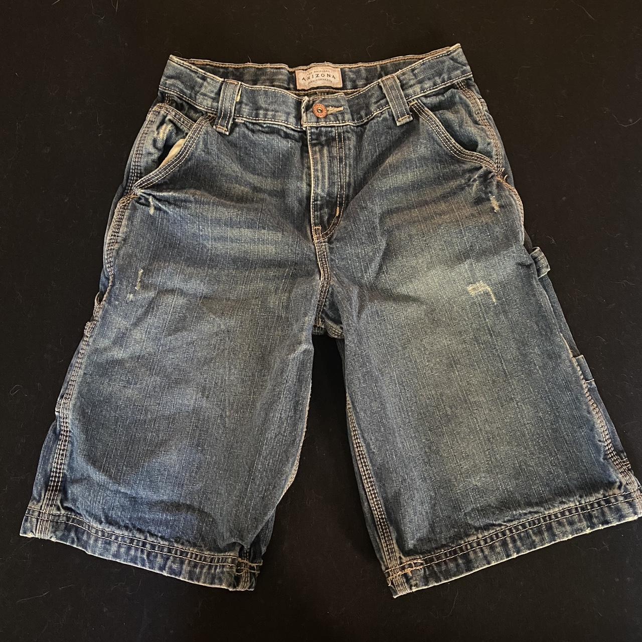 Darker Wash Denim Jorts Size 16 But Fits Like A S Xs Depop