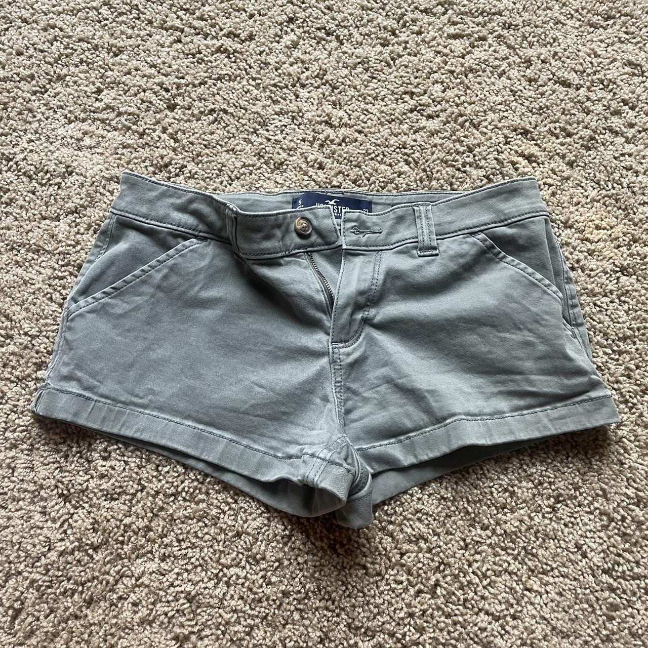 Khaki shorts clearance for girls hollister