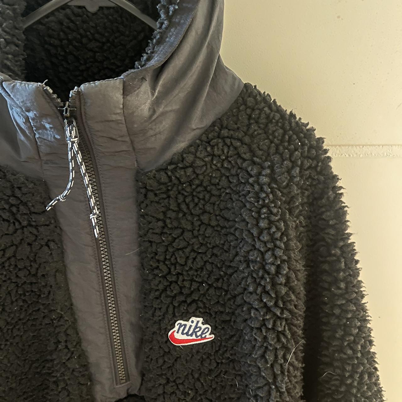 Nike teddy hoodie - Men’s Large - Depop