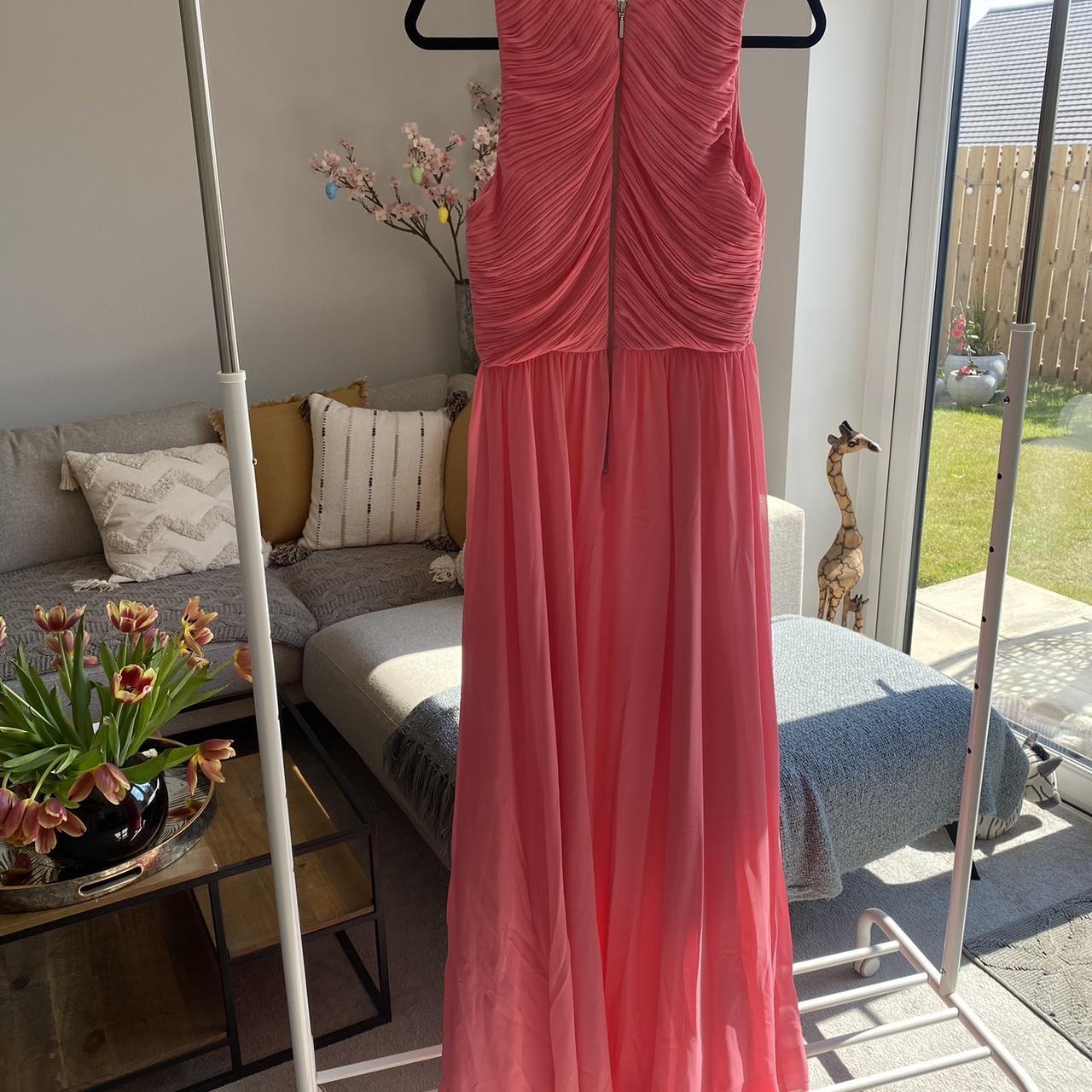 Armani Exchange Women's Pink Dress | Depop