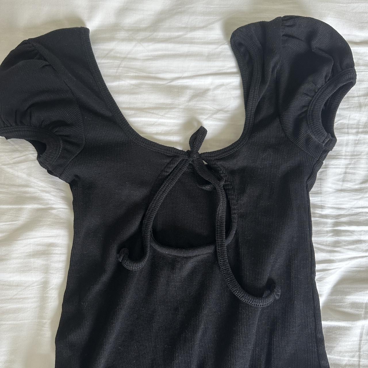 Nordstrom Women's Black Bodysuit Depop