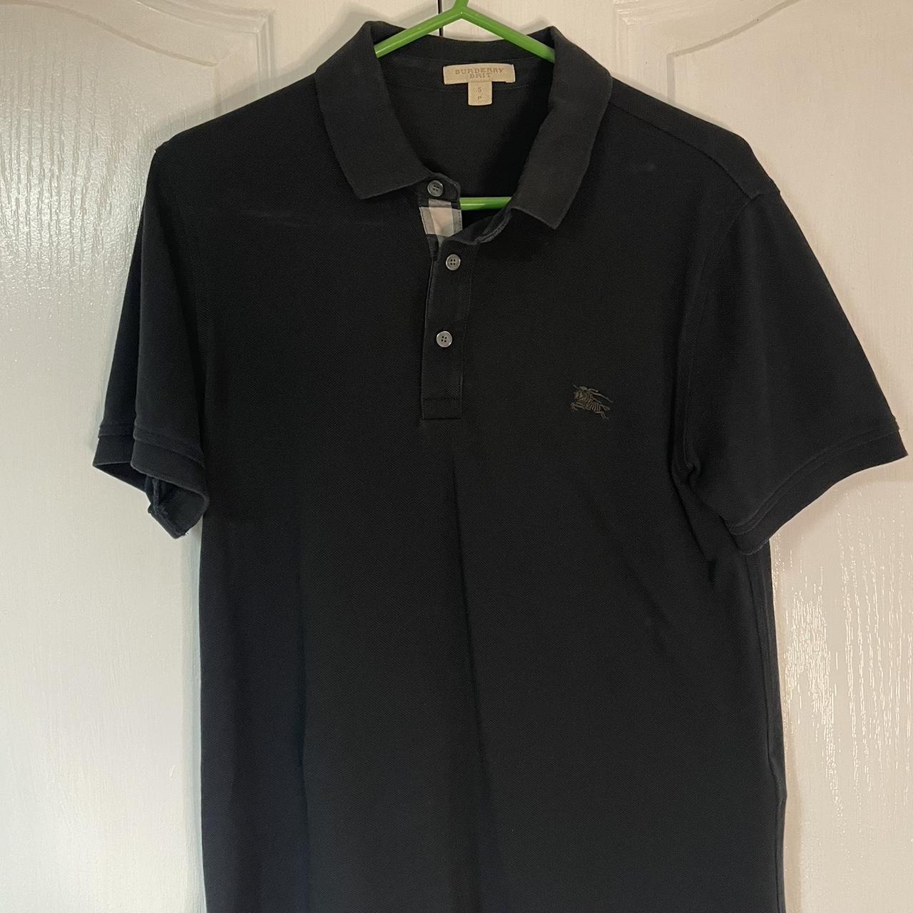 Burberry Men's Black Polo-shirts | Depop