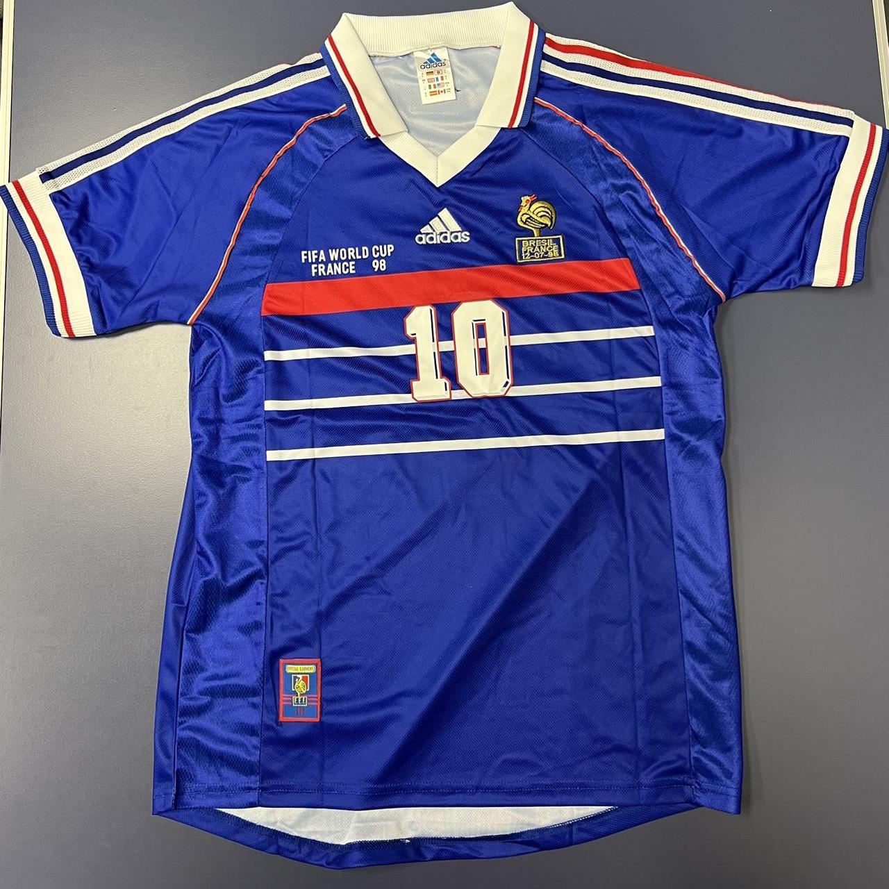 1998 World Cup France Home Jersey Zinedine Zidane... - Depop