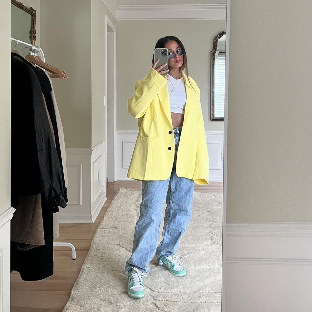 Missguided Women's Yellow Tailoredjackets Depop