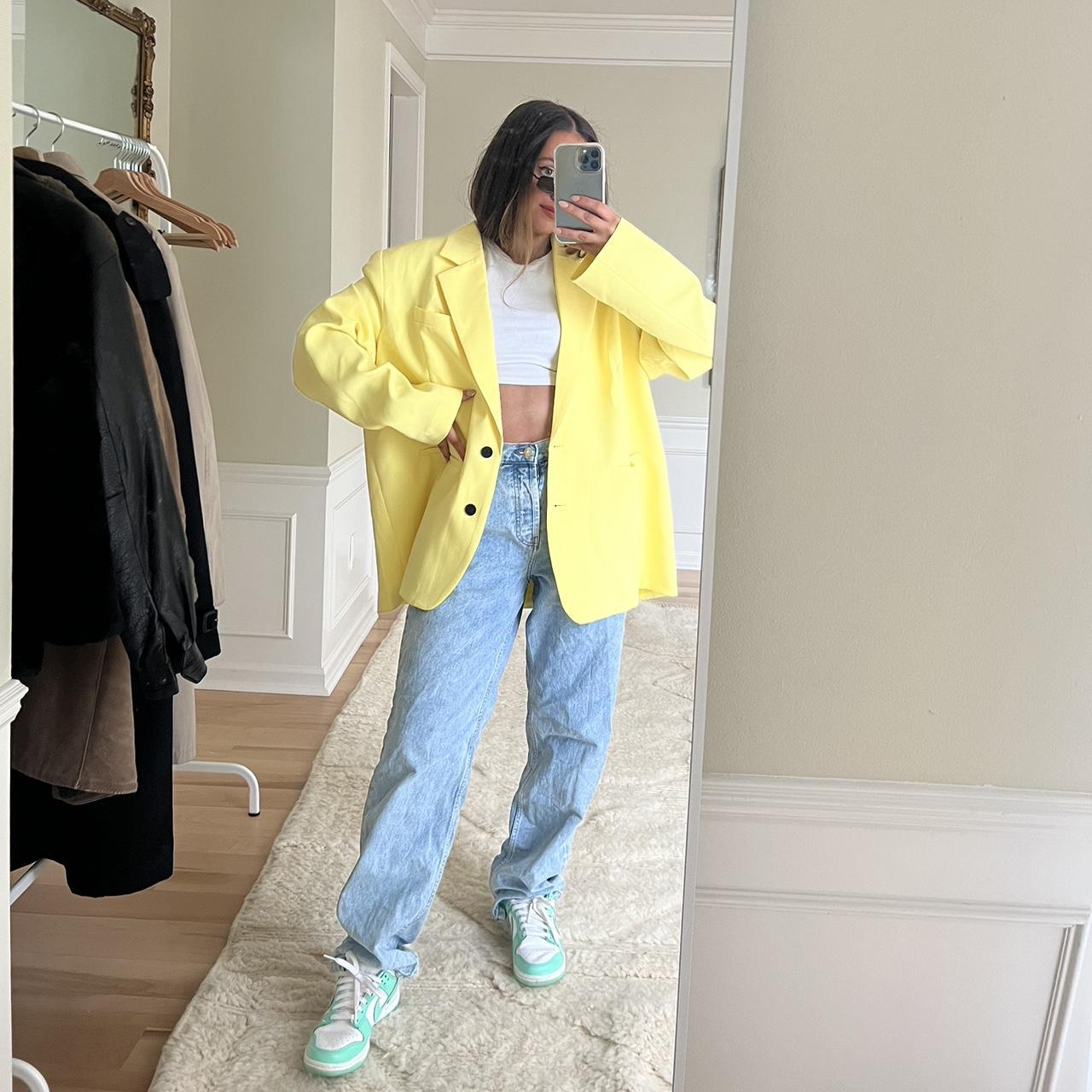 Missguided Women's Yellow Tailoredjackets Depop