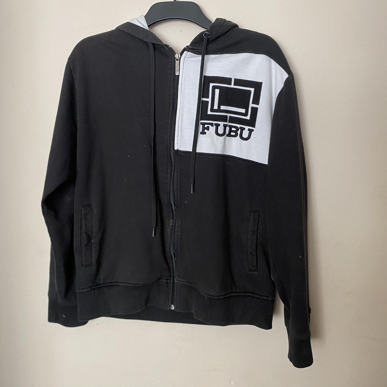 Men s Fubu zip hoodie size medium. Around a size 10. Depop