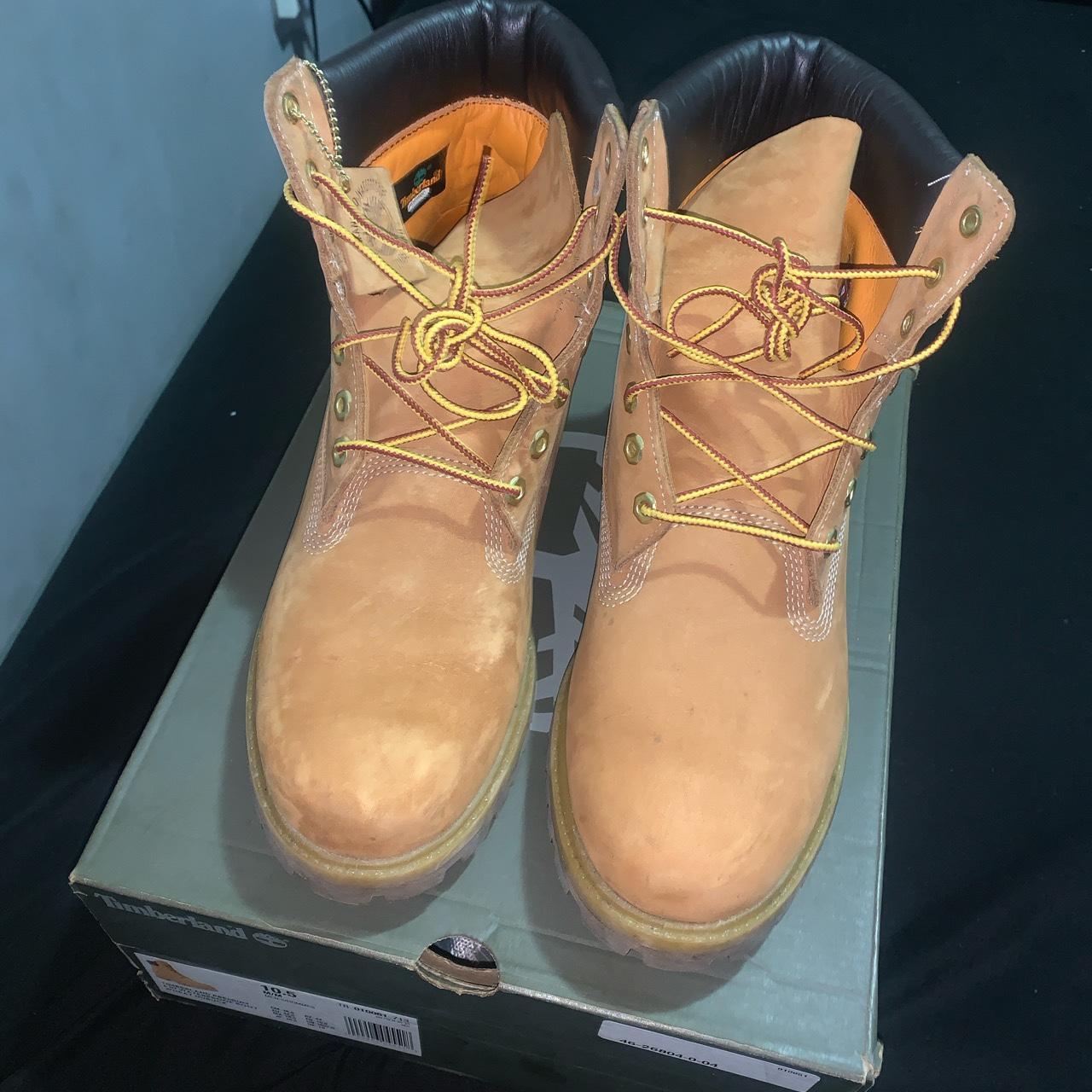 Mens 6in wheat timberland boots. Size 10.5. Good... - Depop