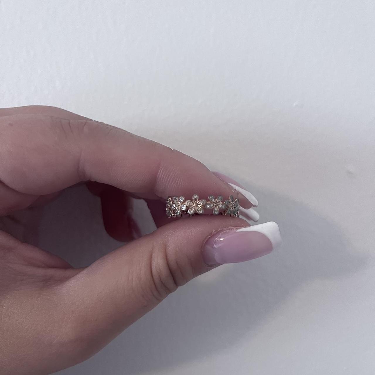 Open Ring Rose Gold Pandora Daisy Ring Pandora Daisy Flower Ring