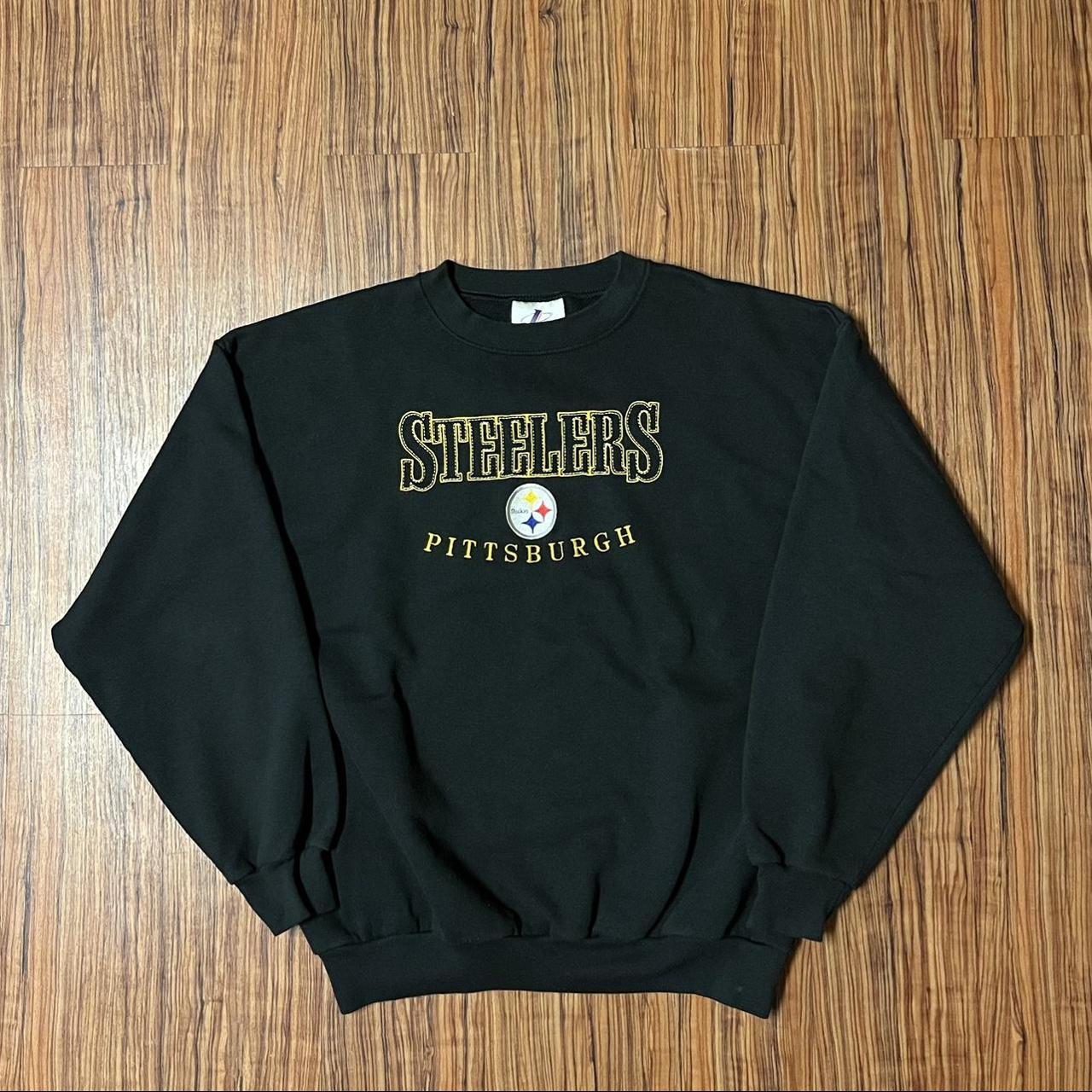 VINTAGE 90's PITTSBURGH STEELERS SWEATSHIRT SIZE - Depop