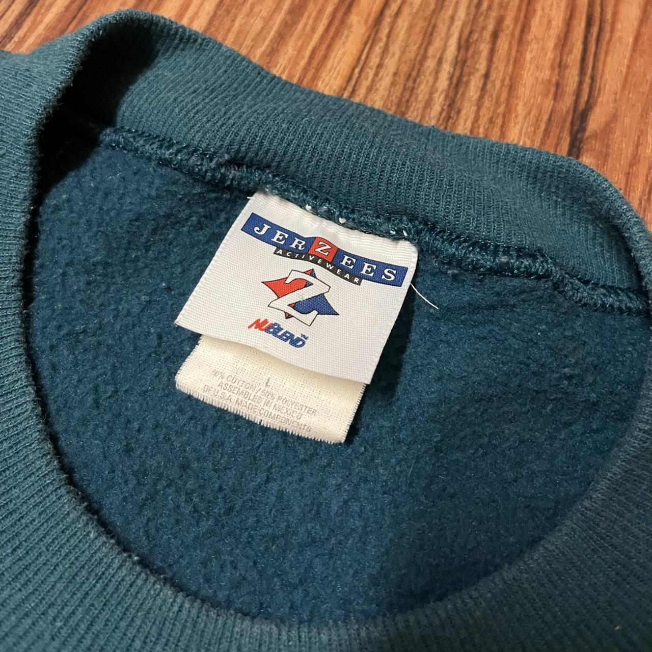 Jerzees Men's Green Sweatshirt Depop