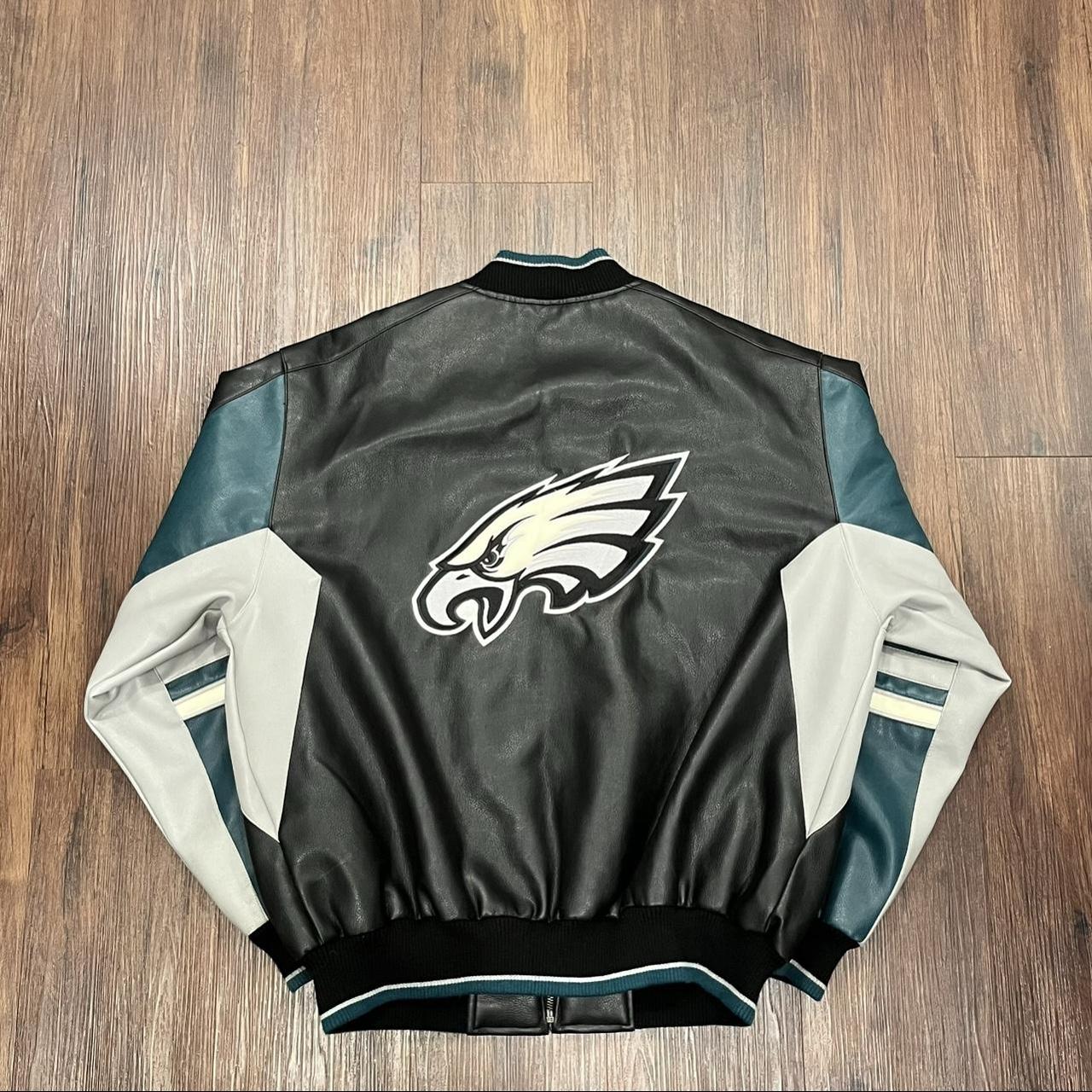 Vintage Philadelphia Eagles NFL Leather Bomber Jacket|Skinler