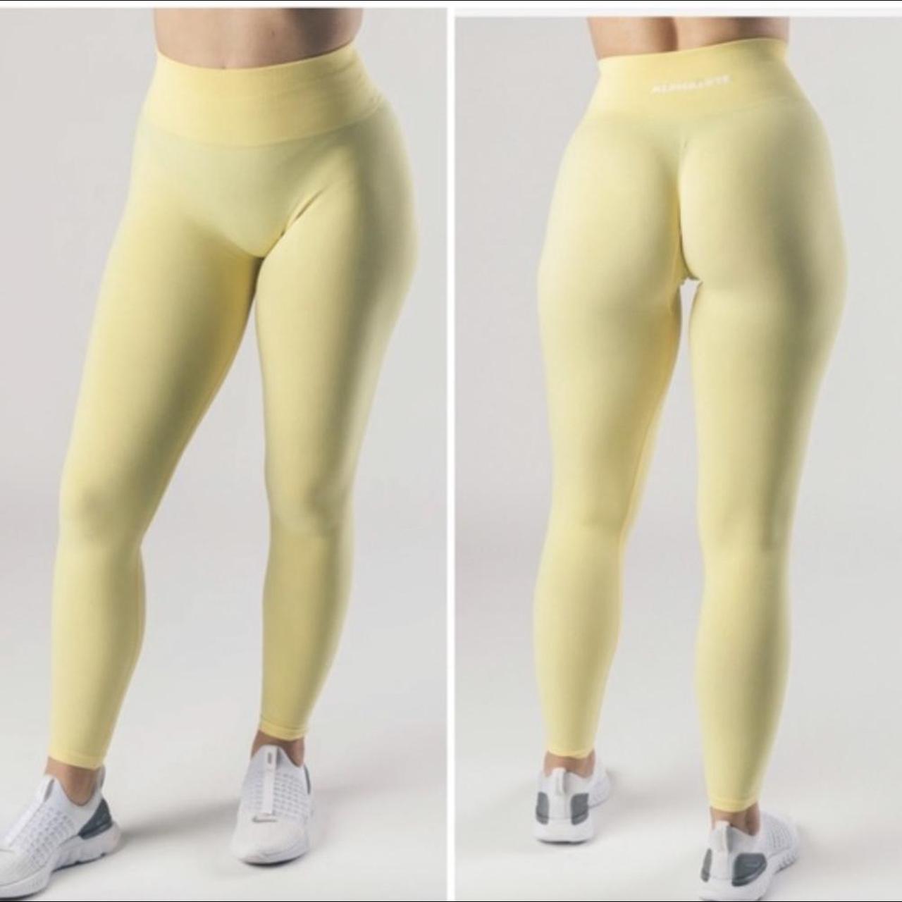 Alphalete amplify leggings in colour lemonade... Depop