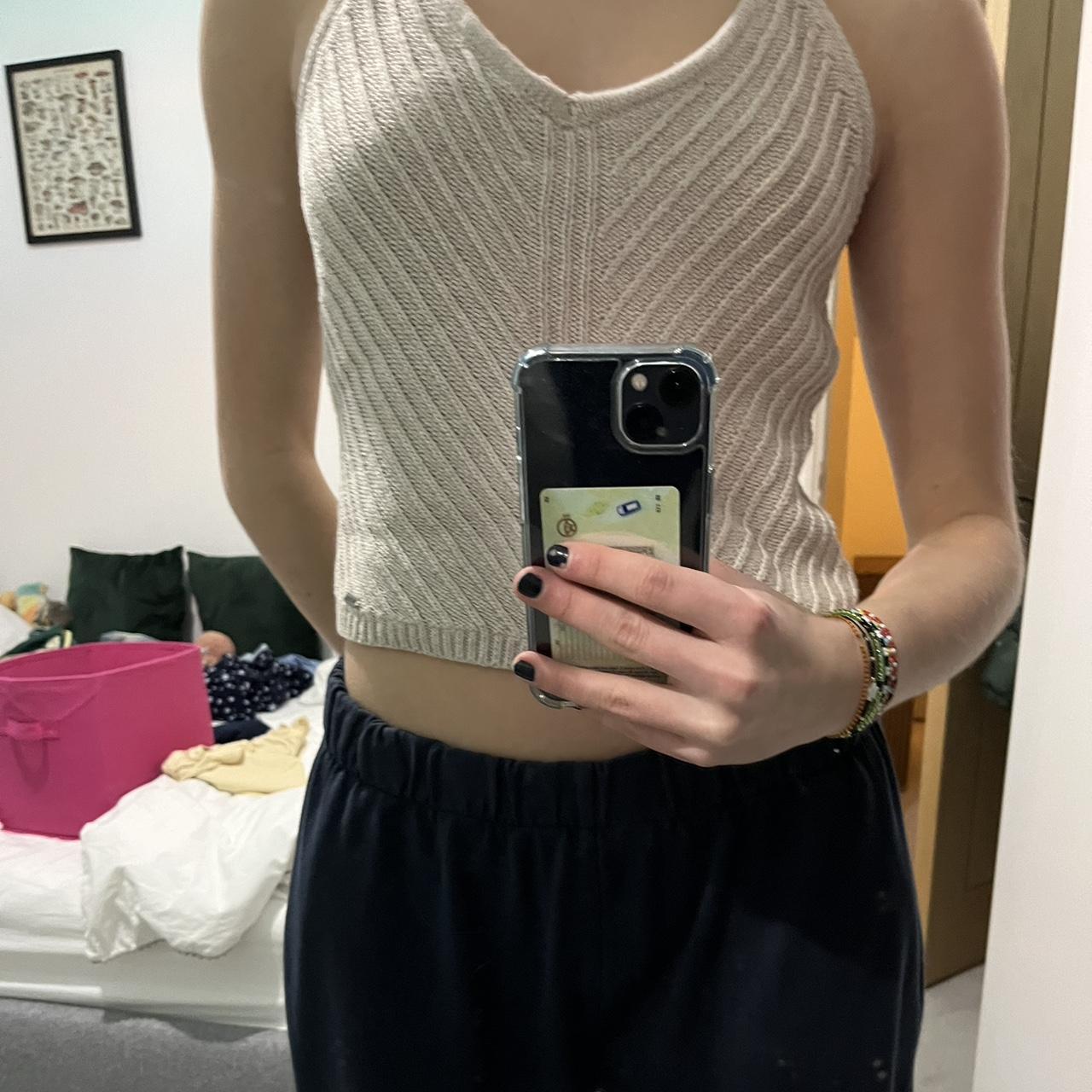 hollister crochet halter neck so cute size M but... Depop