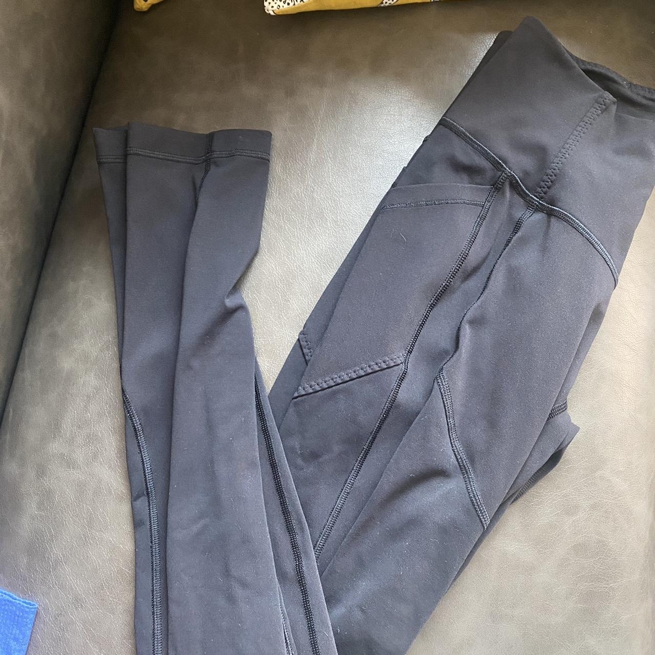 Lululemon running leggings w/ pockets. Lightly worn,... Depop