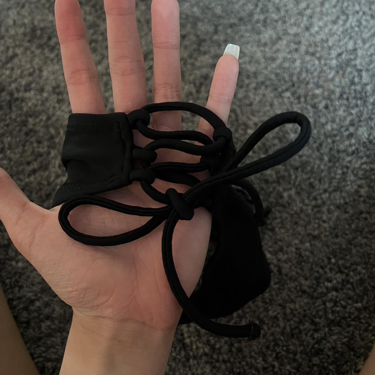 Black tie bikini bottoms Full coverage Brand new!! Depop