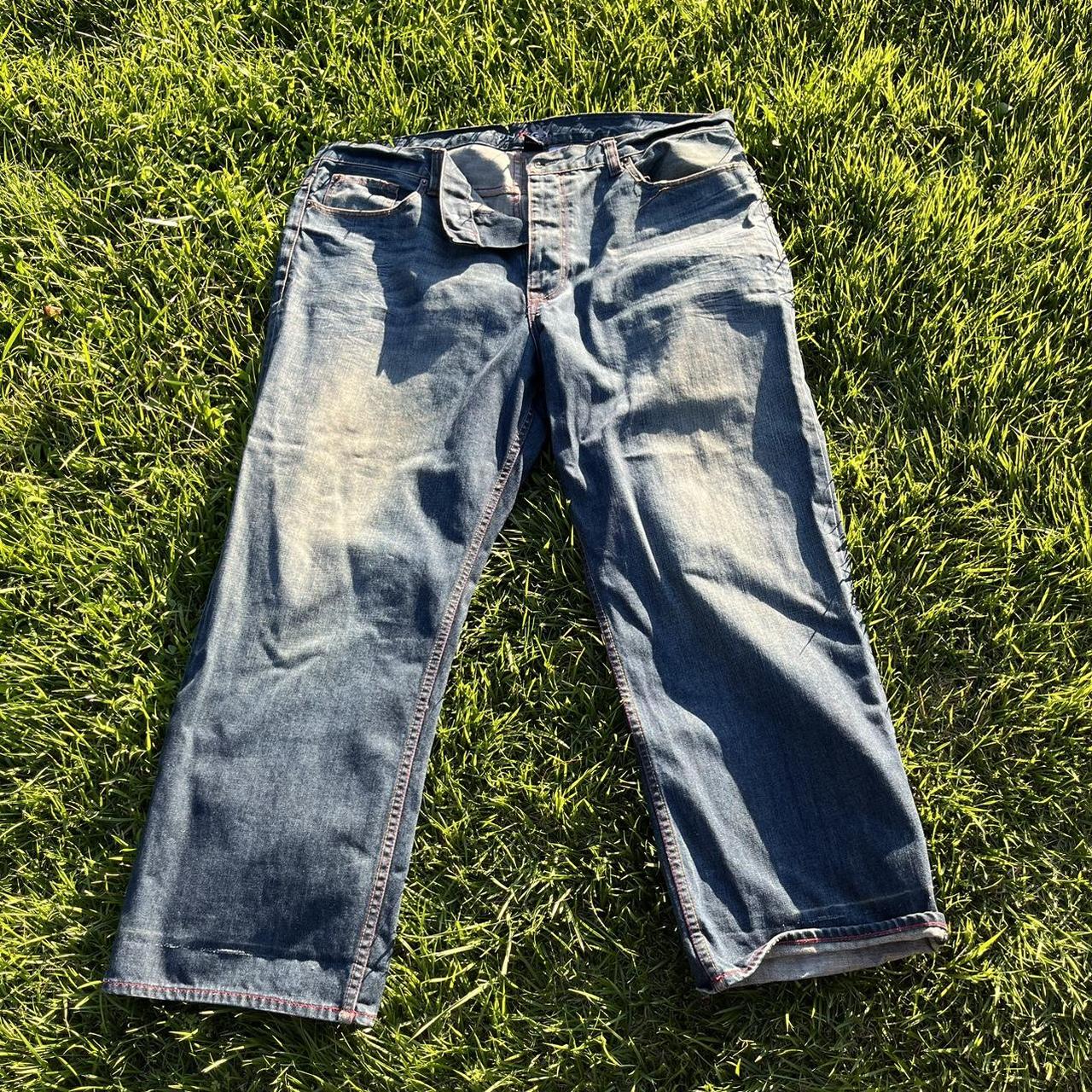 Synrgy HUGE BAGGY JEANS SICK STYLE AND BRAND... - Depop