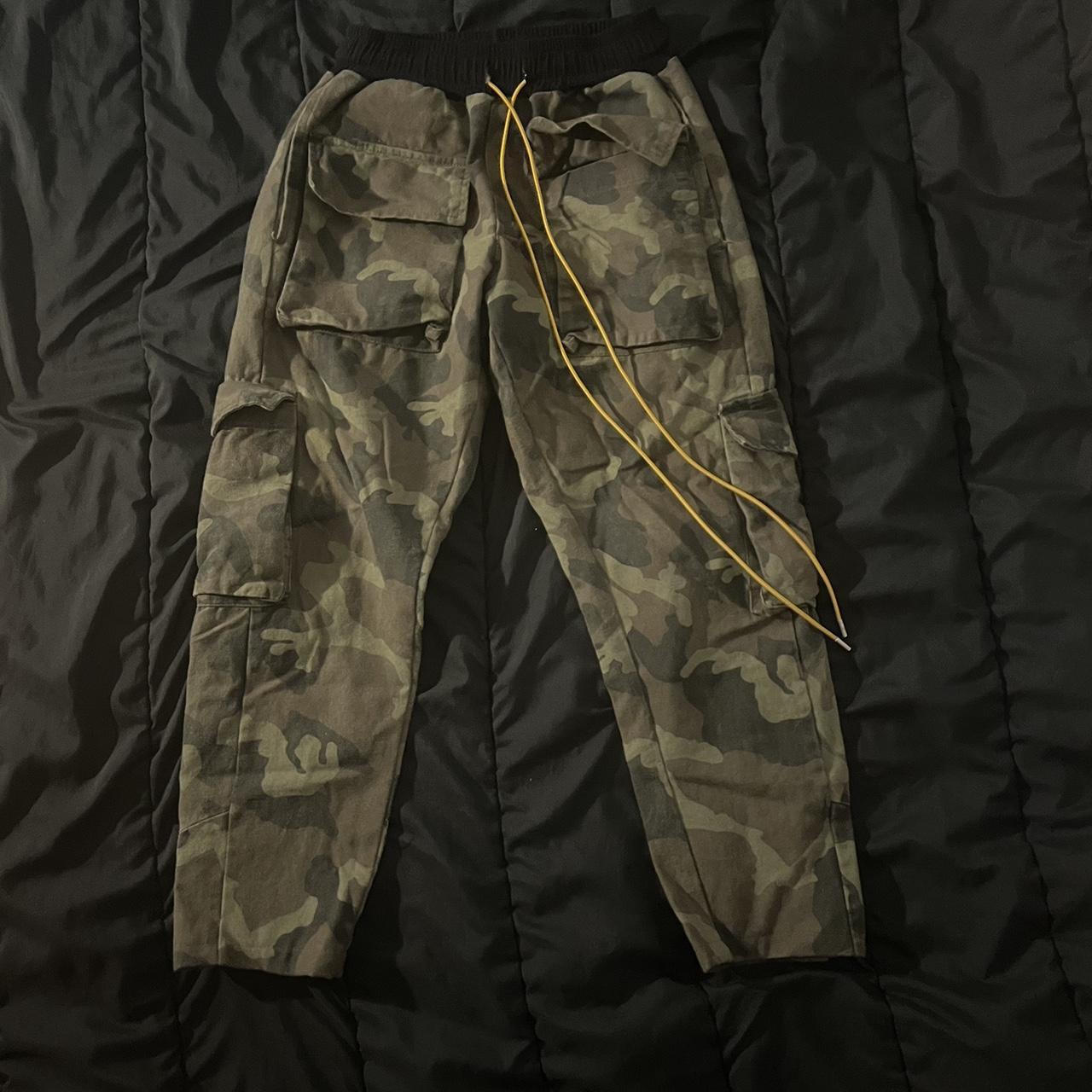 MNML mens camo cotton snap lI cargo pants