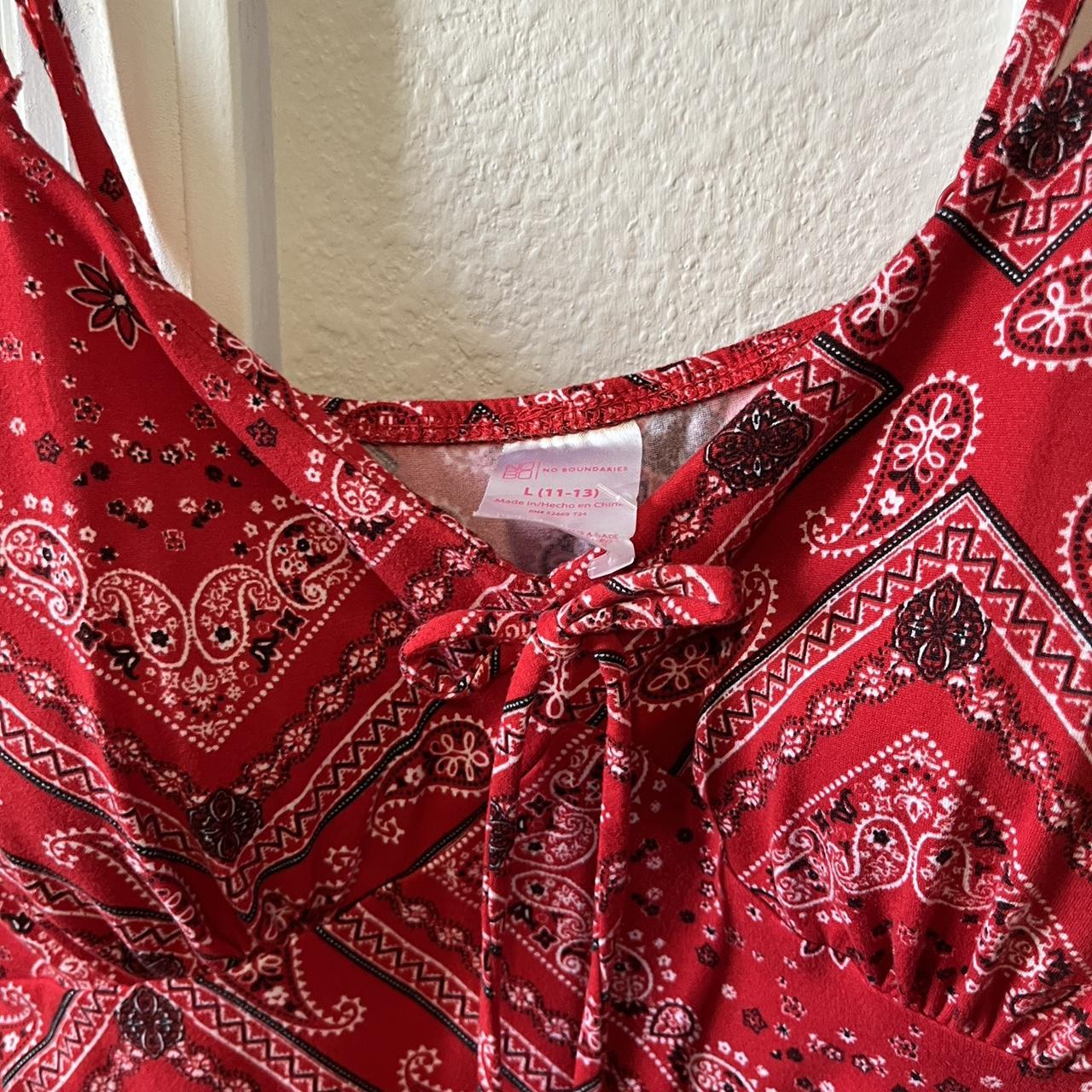 Red bandana store dress old navy