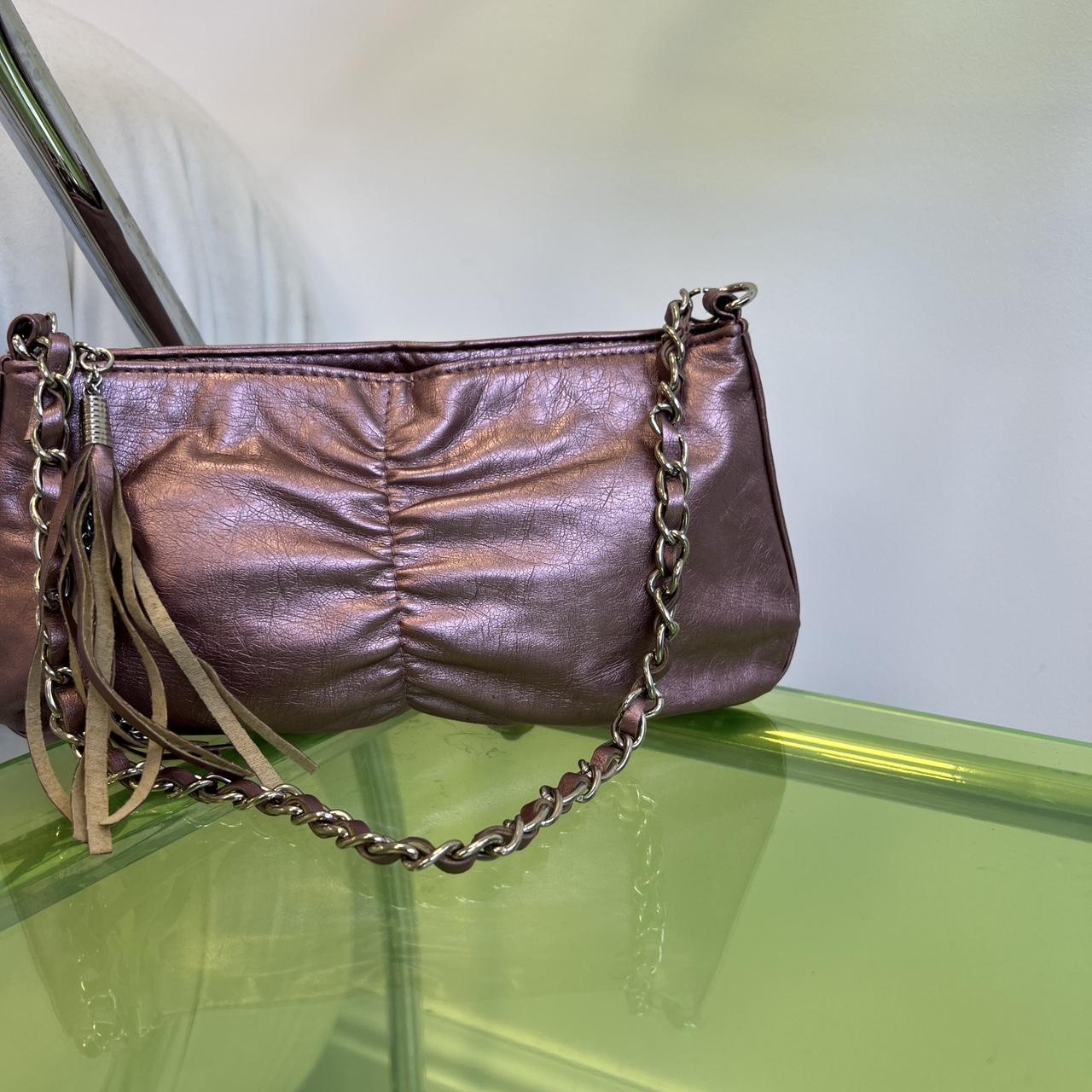 Vintage 90s/00s pink faux leather mini handbag .... - Depop
