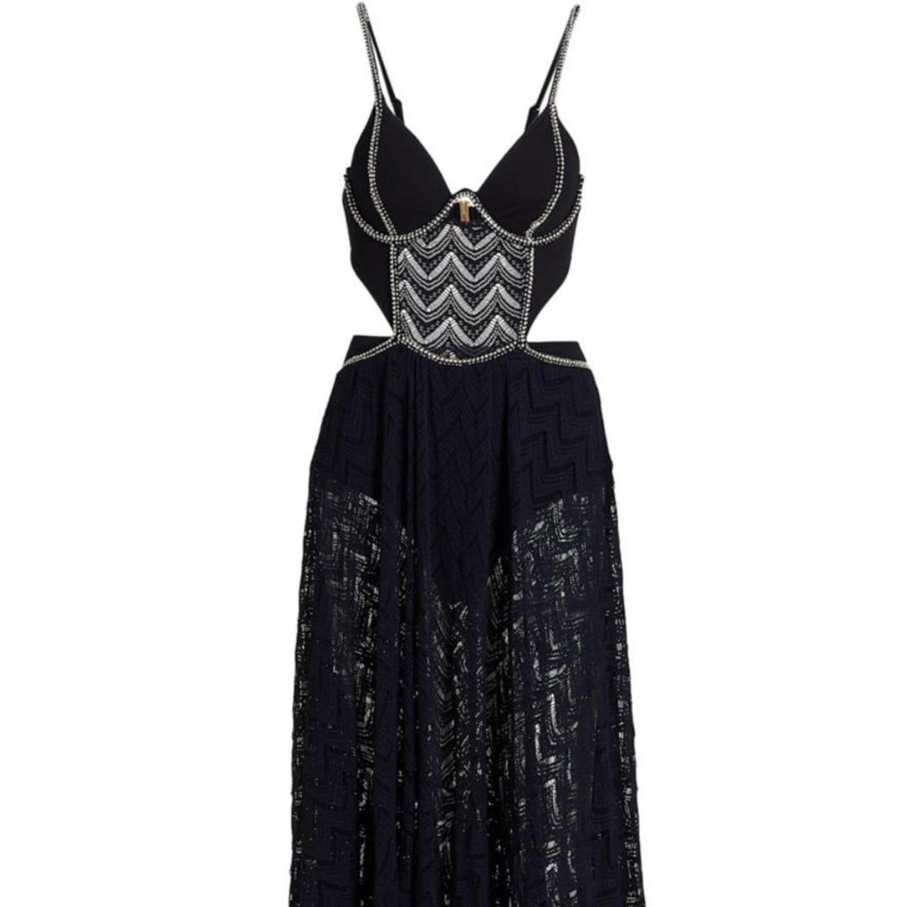 the lace column dress Semi Sheer Dress Multicolor / US 18 main image 0