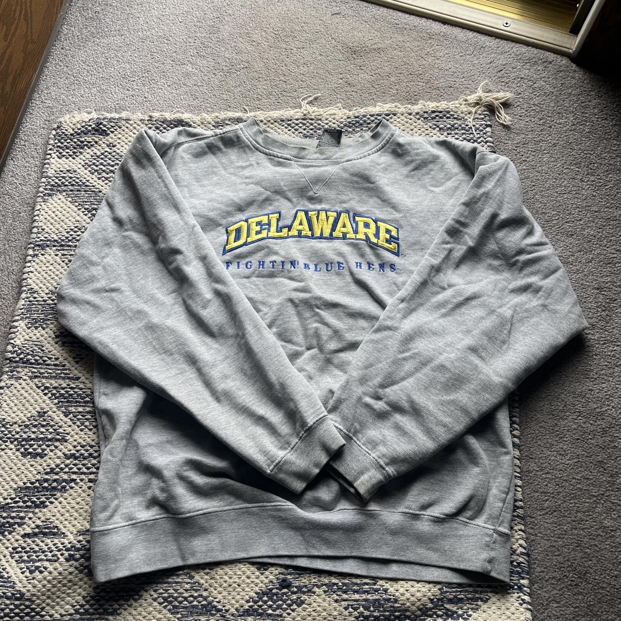 University of Delaware Champion Fightin' Blue Hens Retro Crewneck Sweatshirt