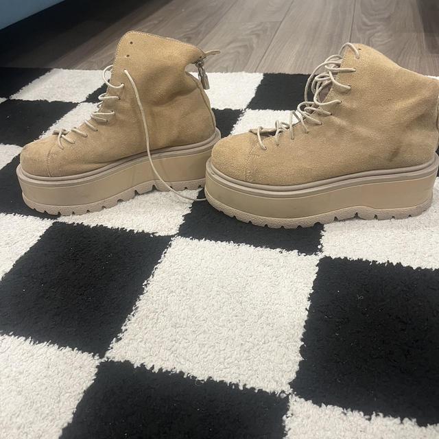 Leather Boots Uo Tia Chunky Suede Platform Boots Platform Boots