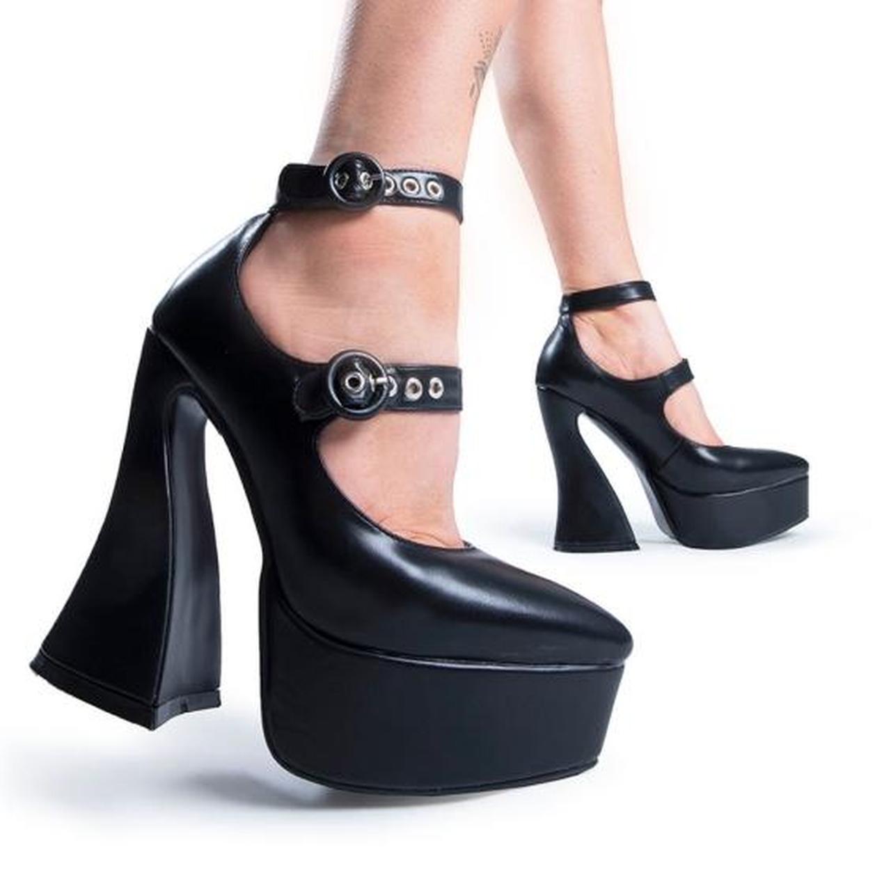 lamoda white platform heels