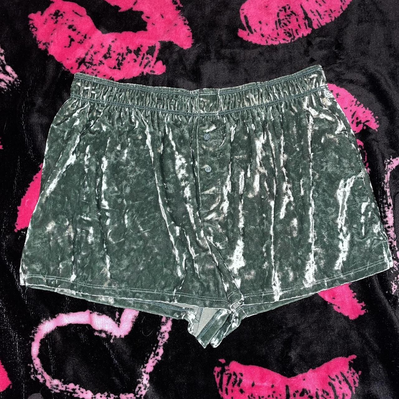 Velvet pink shorts outlet victoria's secret