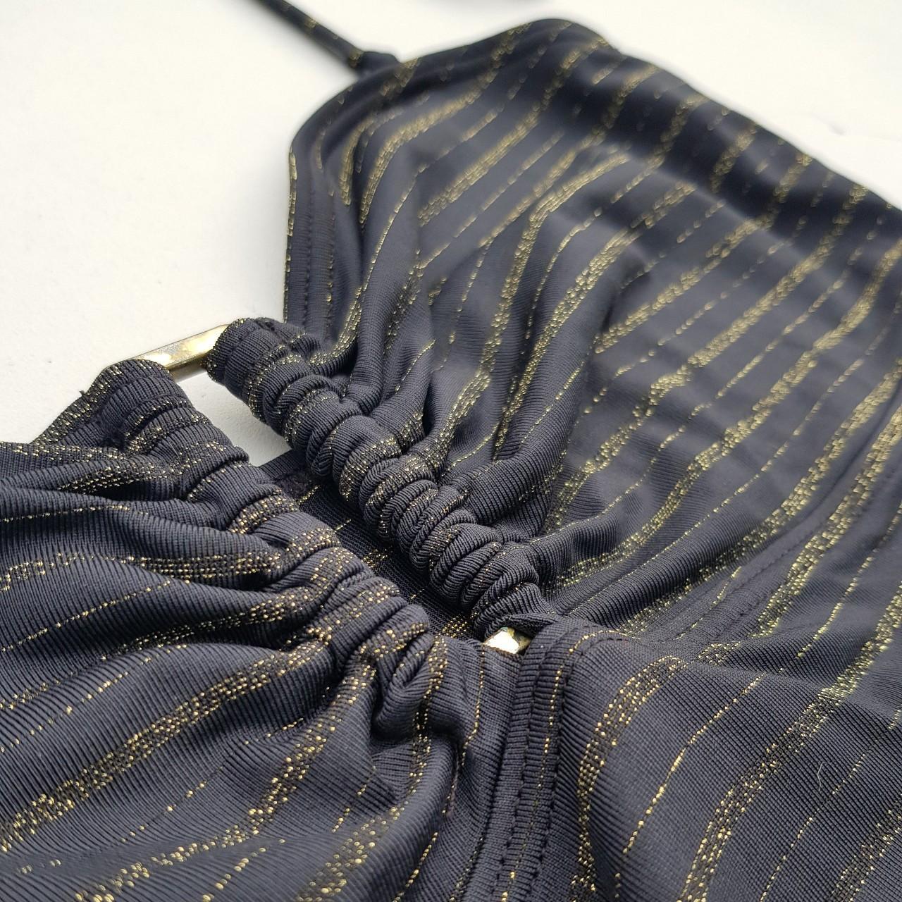 Sainsbury's TU Women's Black and Gold Vest Depop