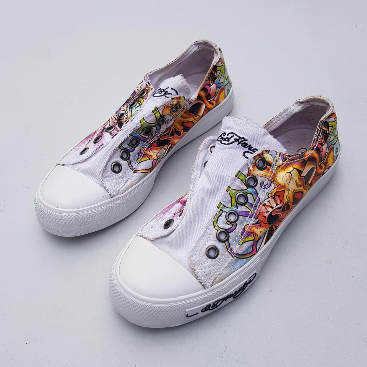 Ed Hardy laceless sneakers Love kills slowly | Depop