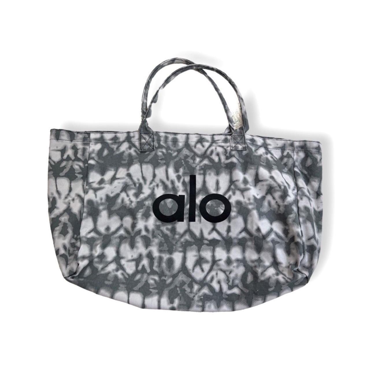 Alo Yoga Bag One Size Grey Gray Tie Dye Logo 100%