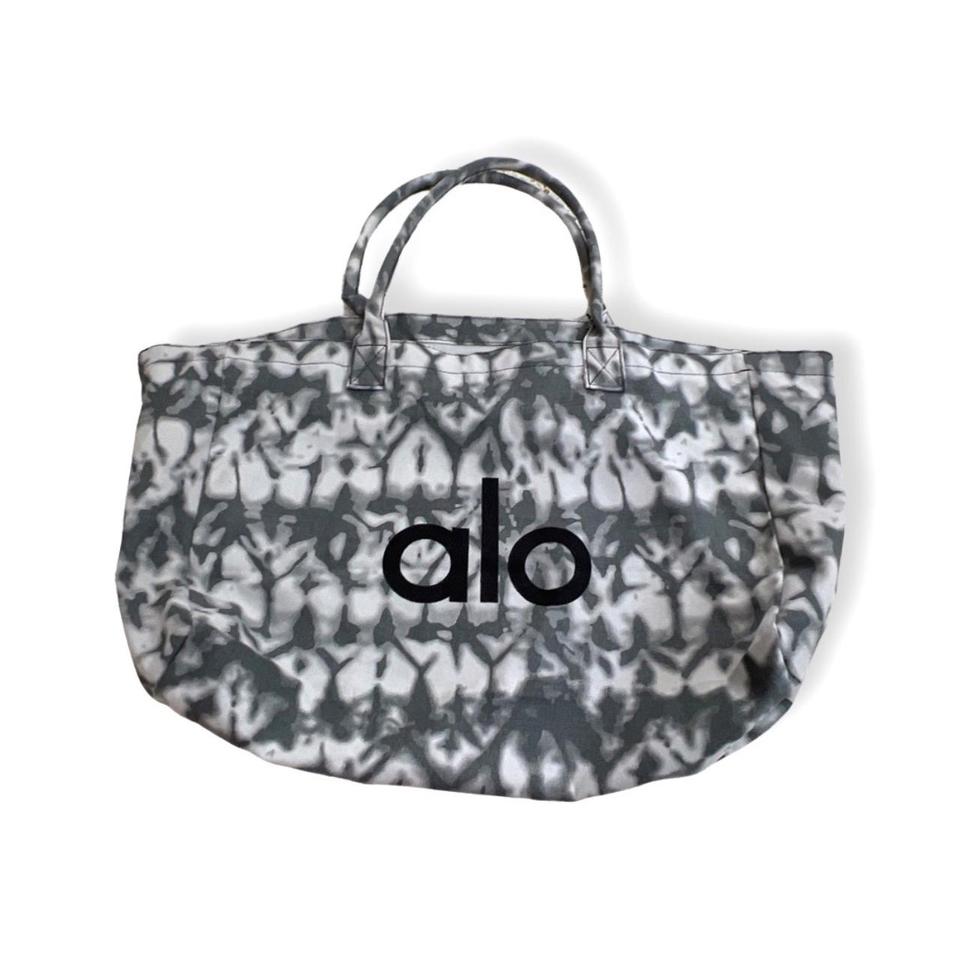 Alo Yoga Bag One Size Grey Gray Tie Dye Logo 100% - Depop