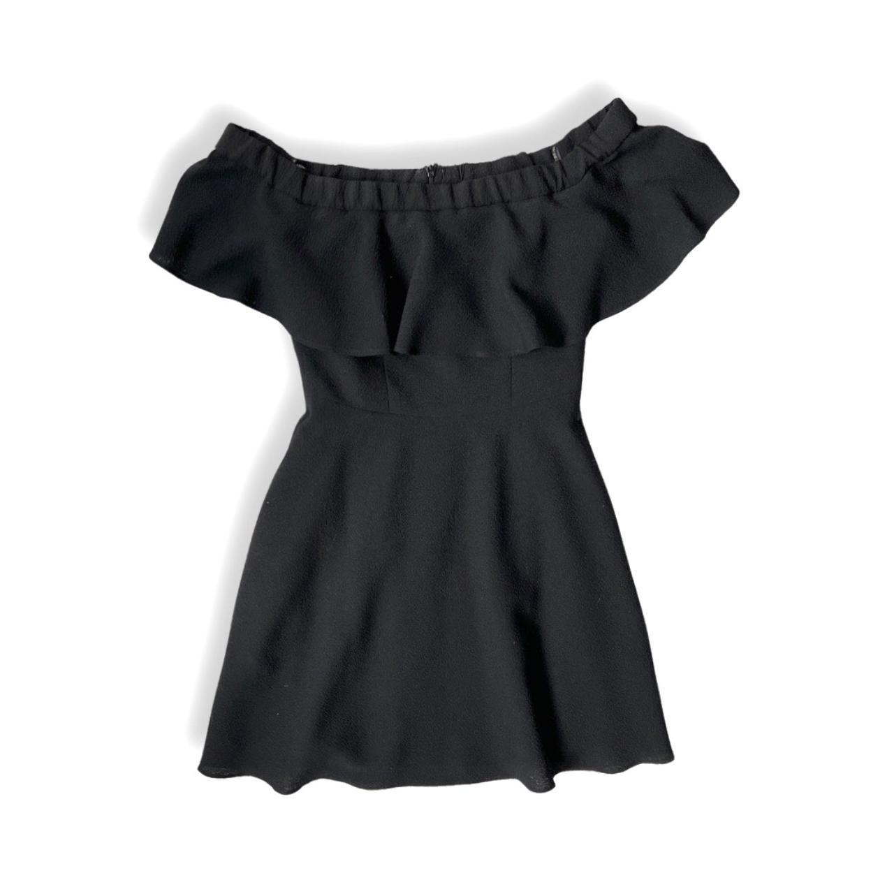 Black halo hotsell ruffle dress