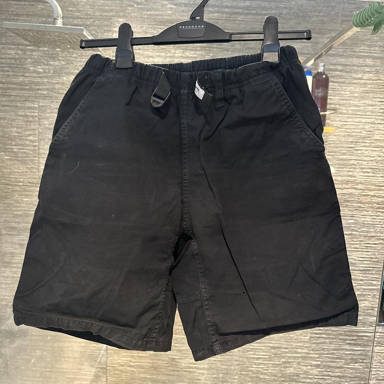 Carharrt black cargo style shorts size S with small... - Depop