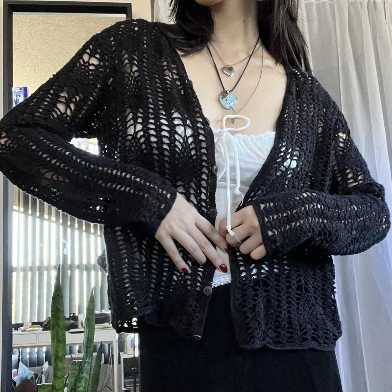 Women's Black Cardigan | Depop