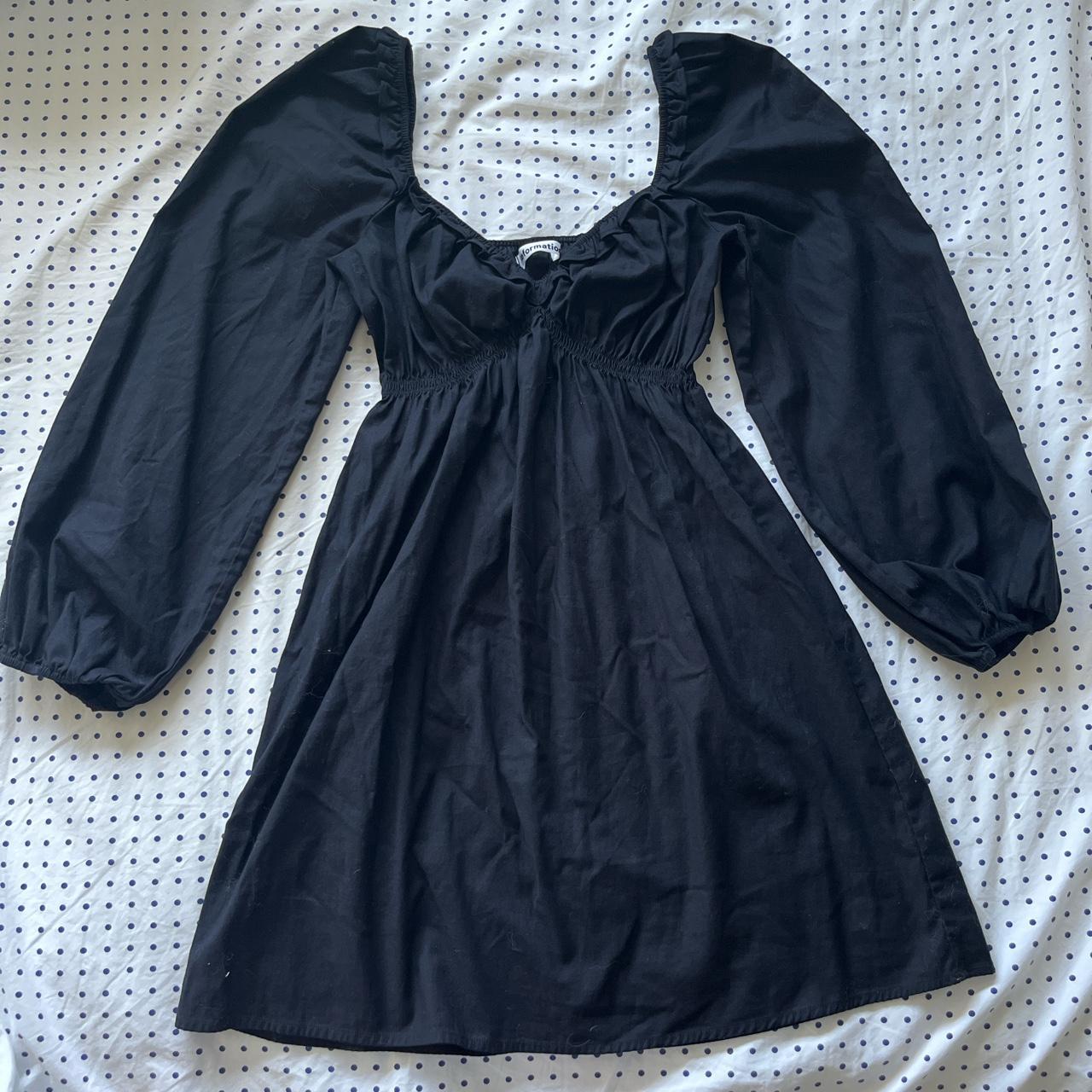 Reformation Women's Black Dress | Depop