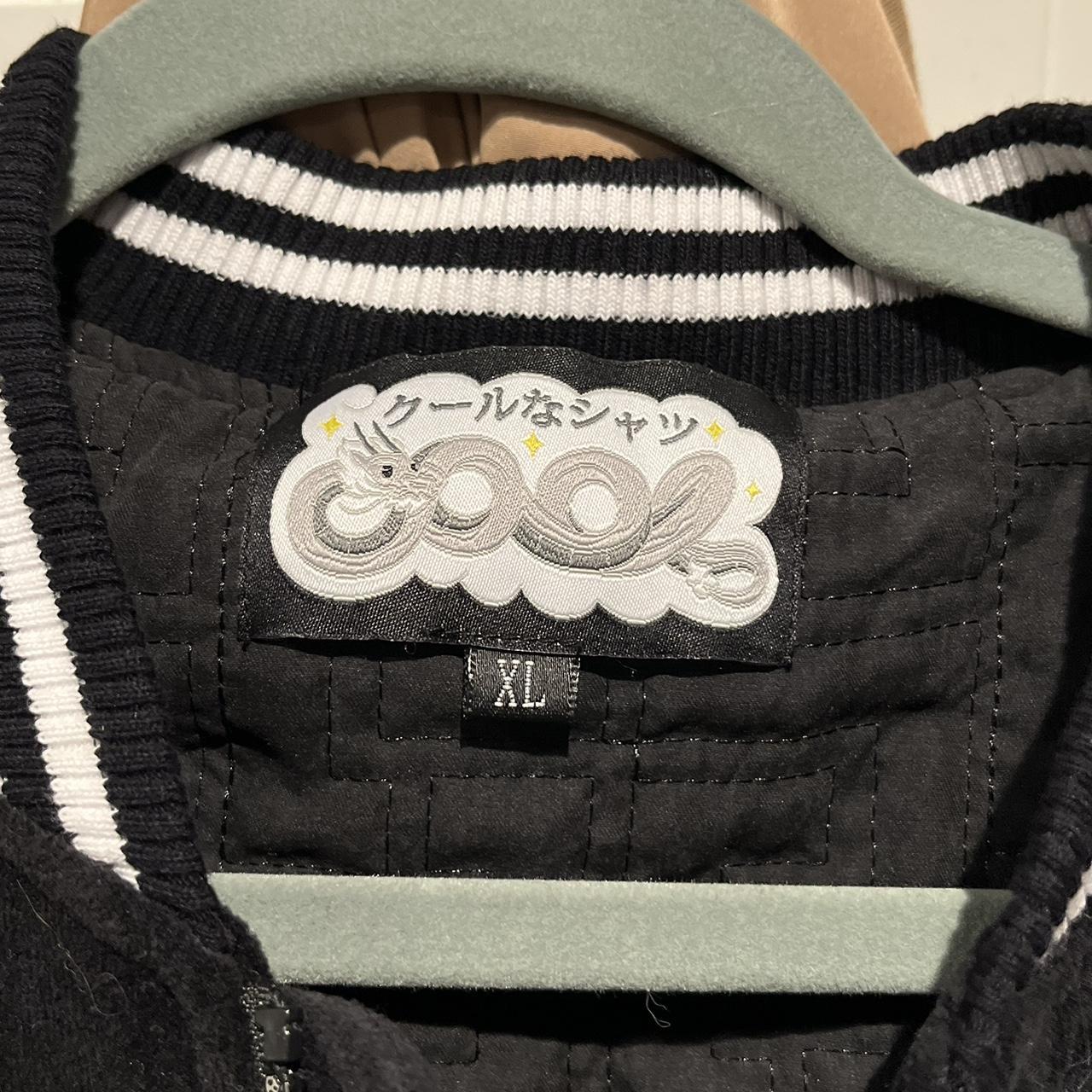 Cool Shirtz dragon jacket Black jacket with white... Depop